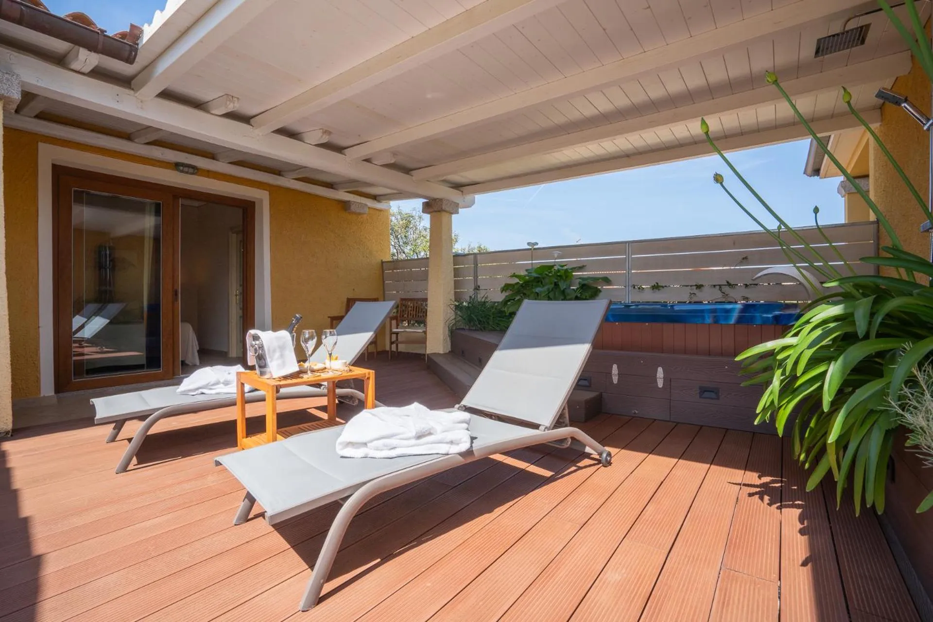 Patio in Hotel Lu Pitrali