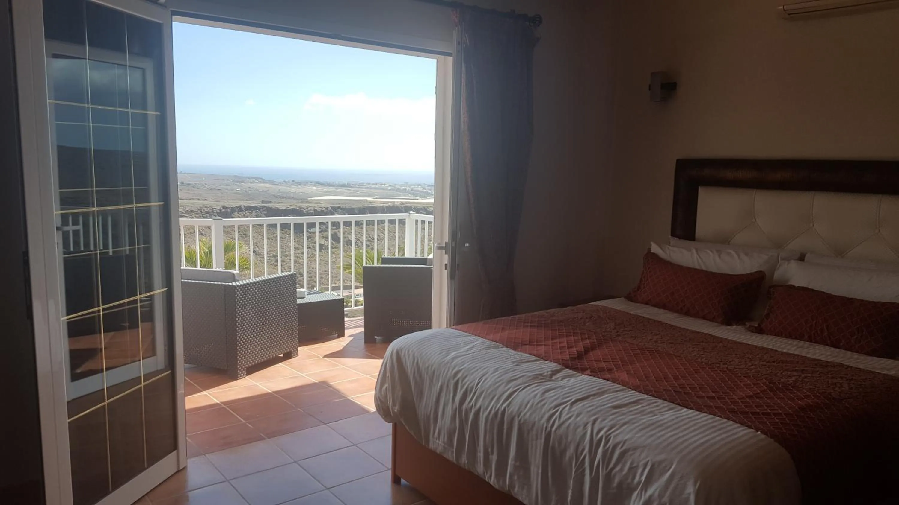 Balcony/Terrace, Bed in VillaFonzie Adults Only Gayfriendly