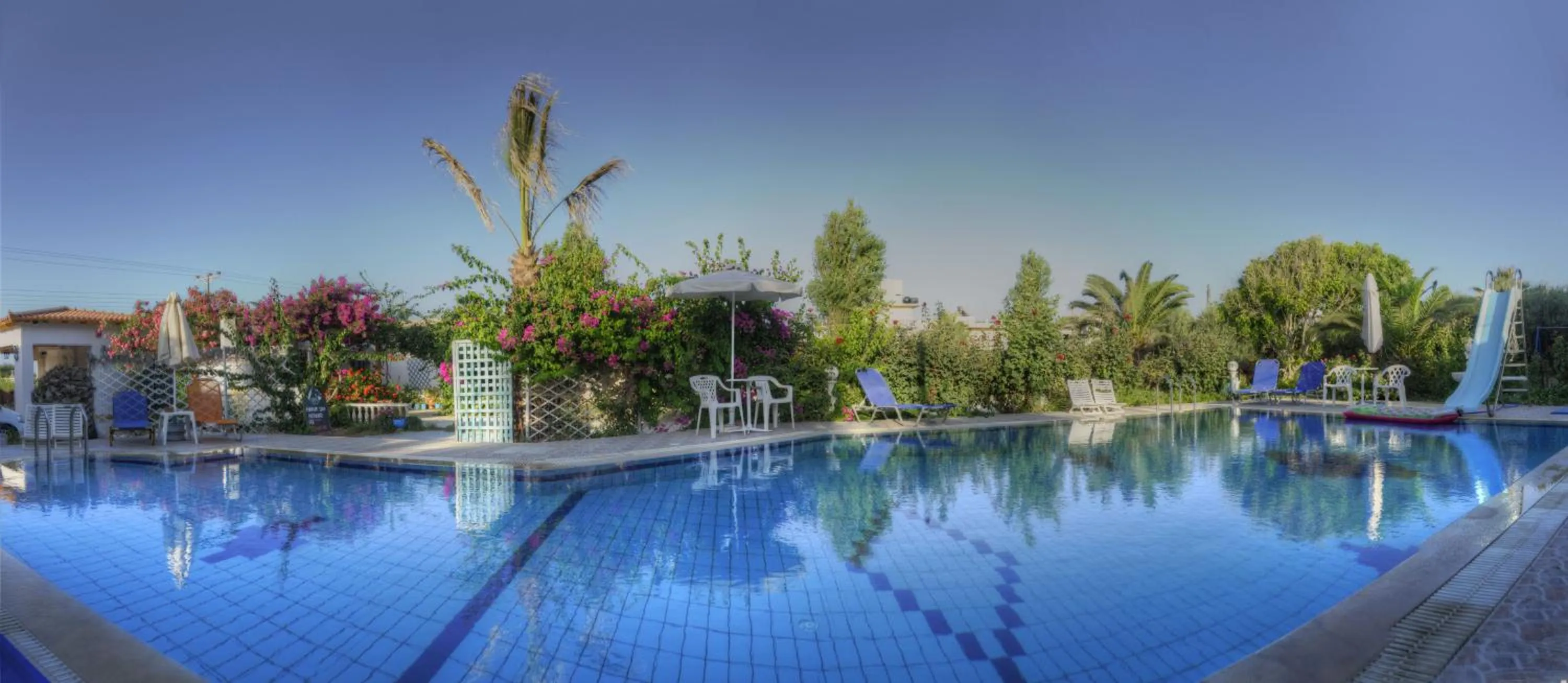 Pool view in Violetta Hotel