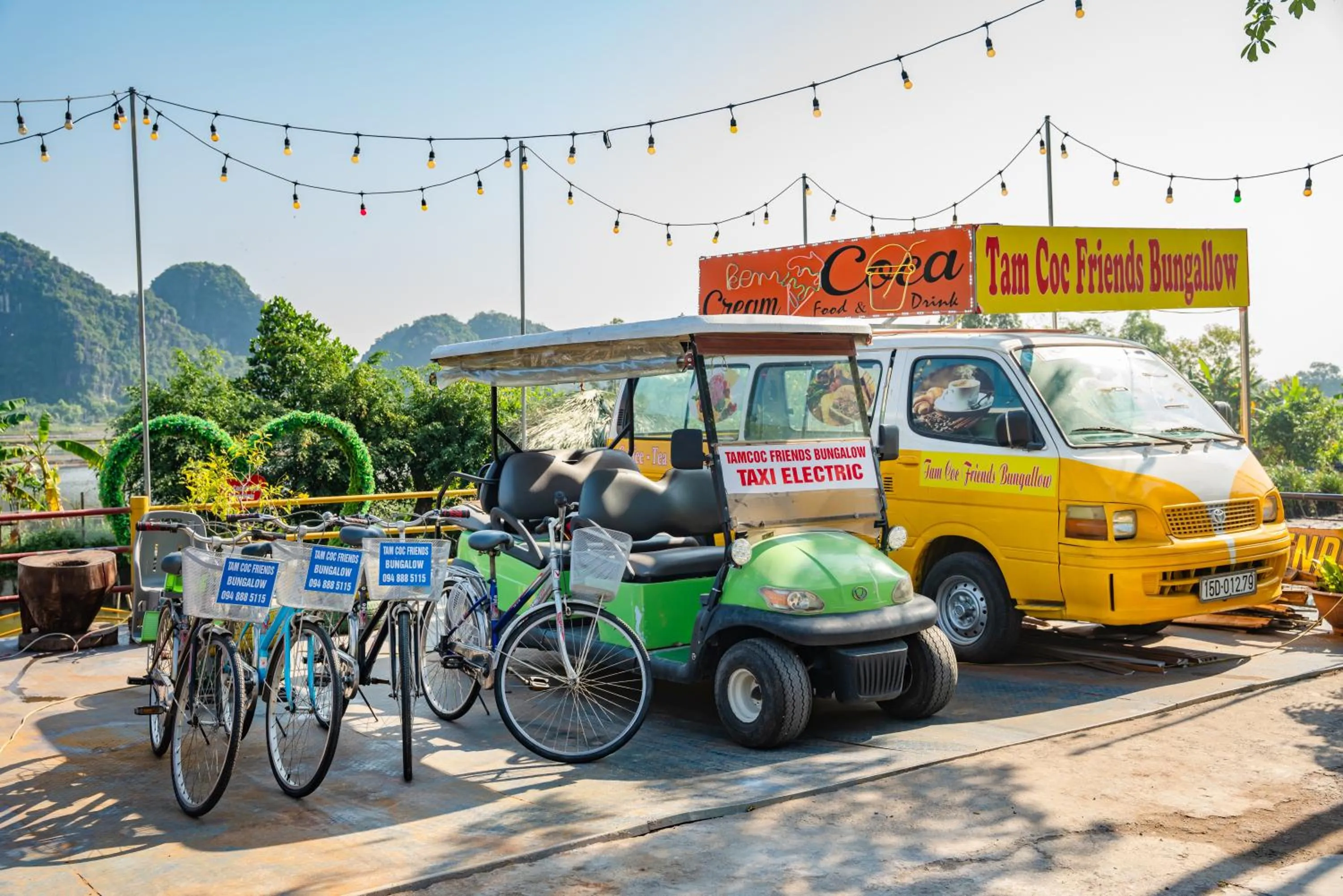 Cycling in Tam Coc Friends Bungalow Ninh Bình