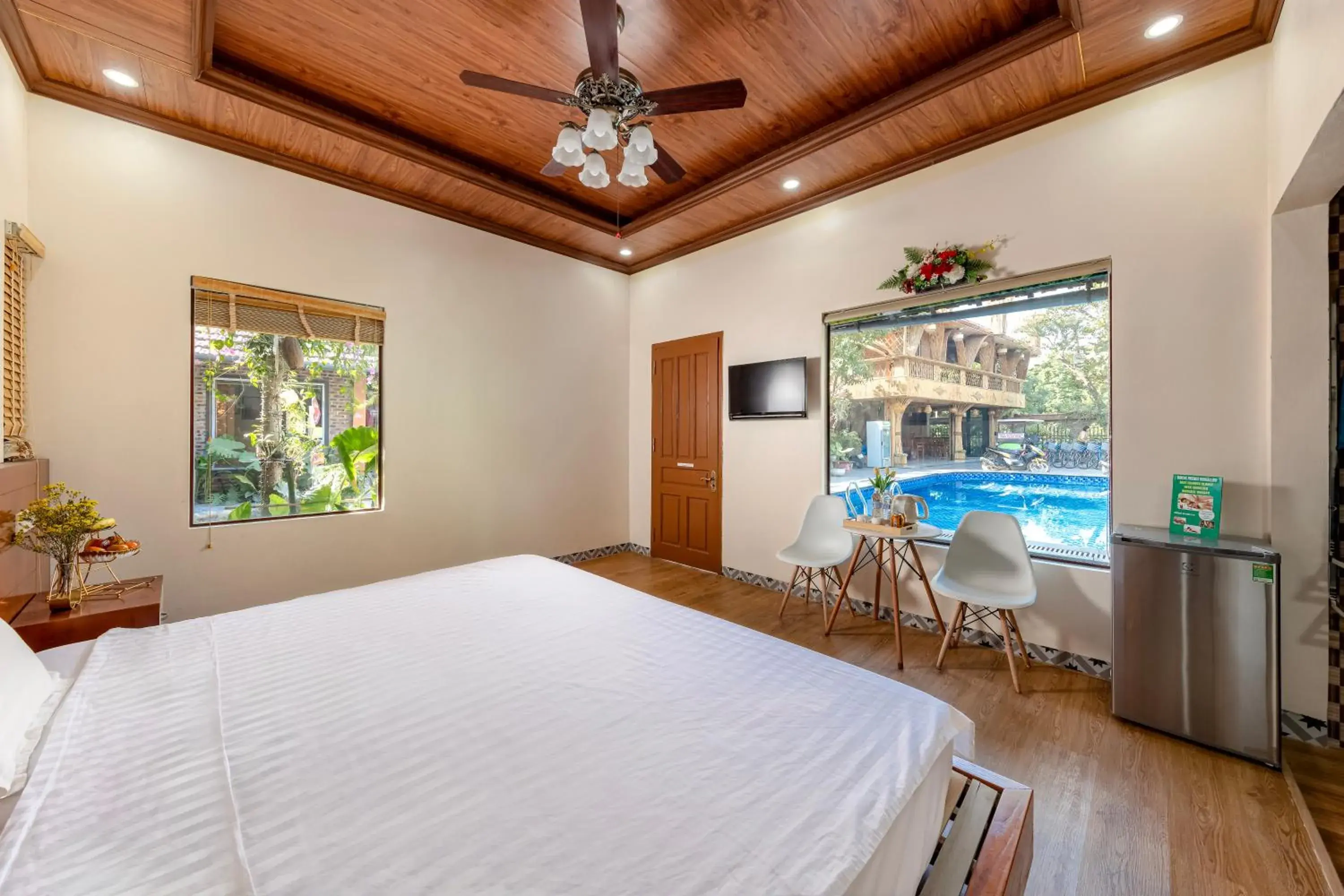 Double Room with Pool View in Tam Coc Friends Bungalow Ninh Bình Double Room with Pool View in Tam Coc Friends Bungalow Ninh Bình