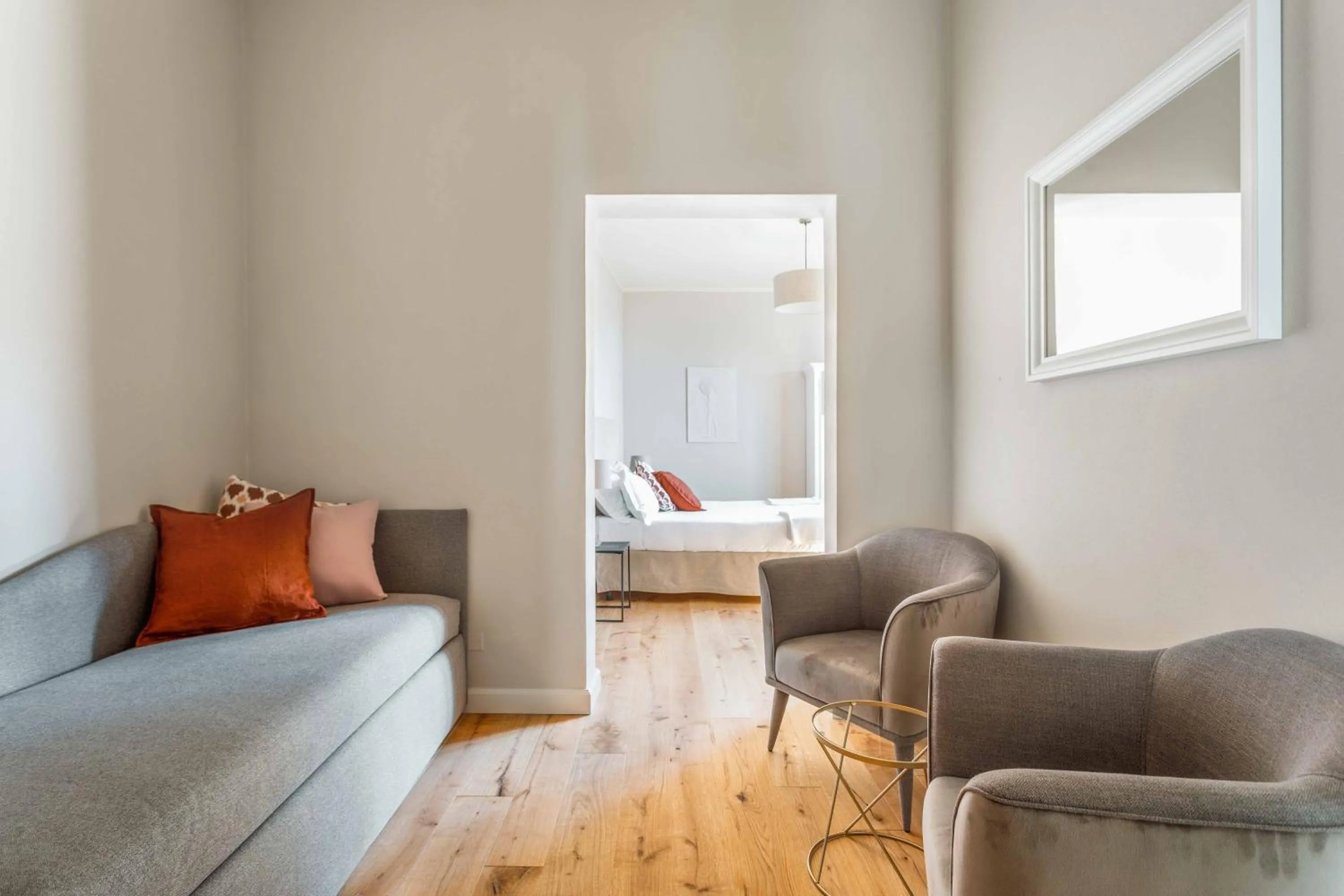 Seating area in Villa Borgovecchio B&B