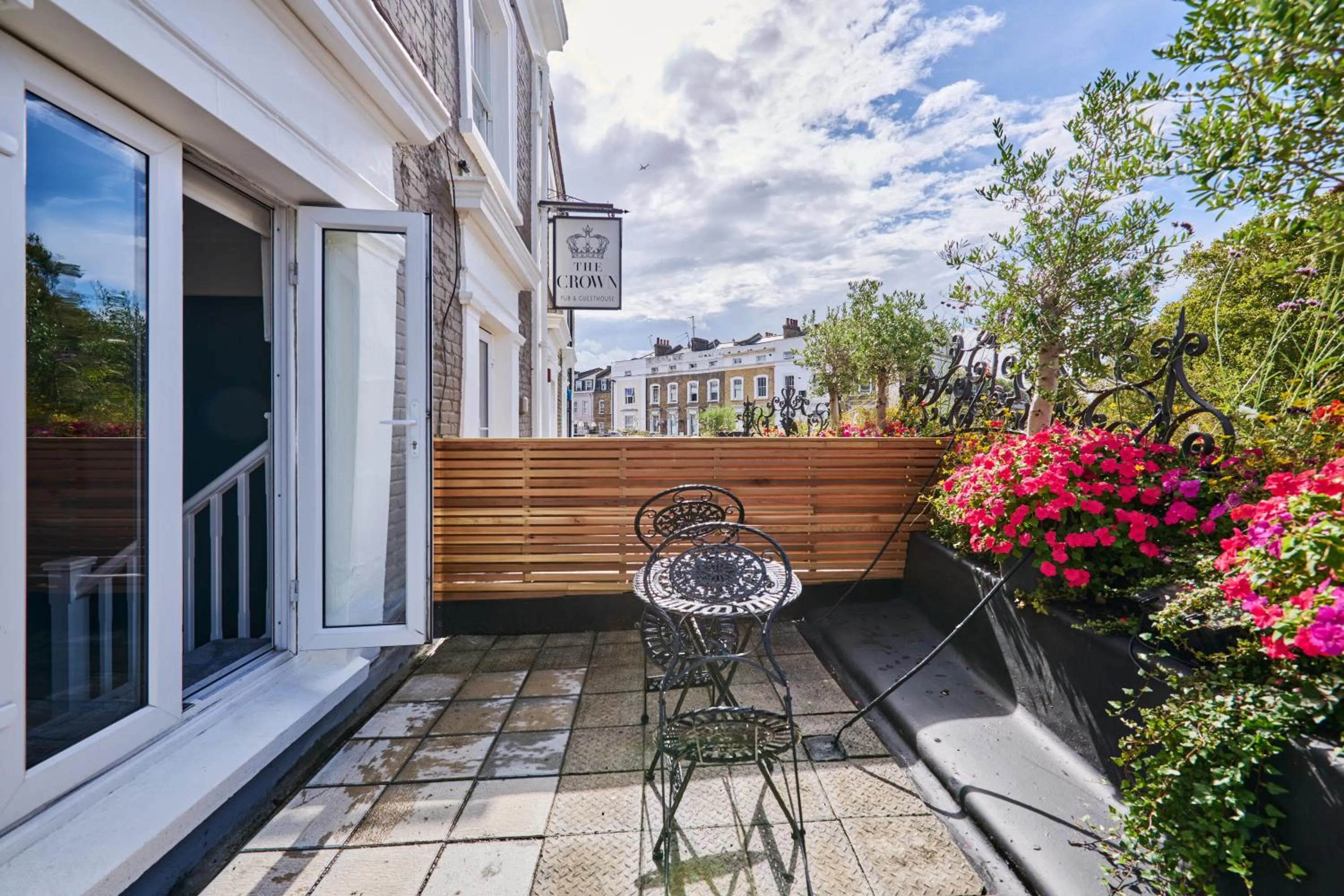 Patio in The Crown Pub & Guesthouse