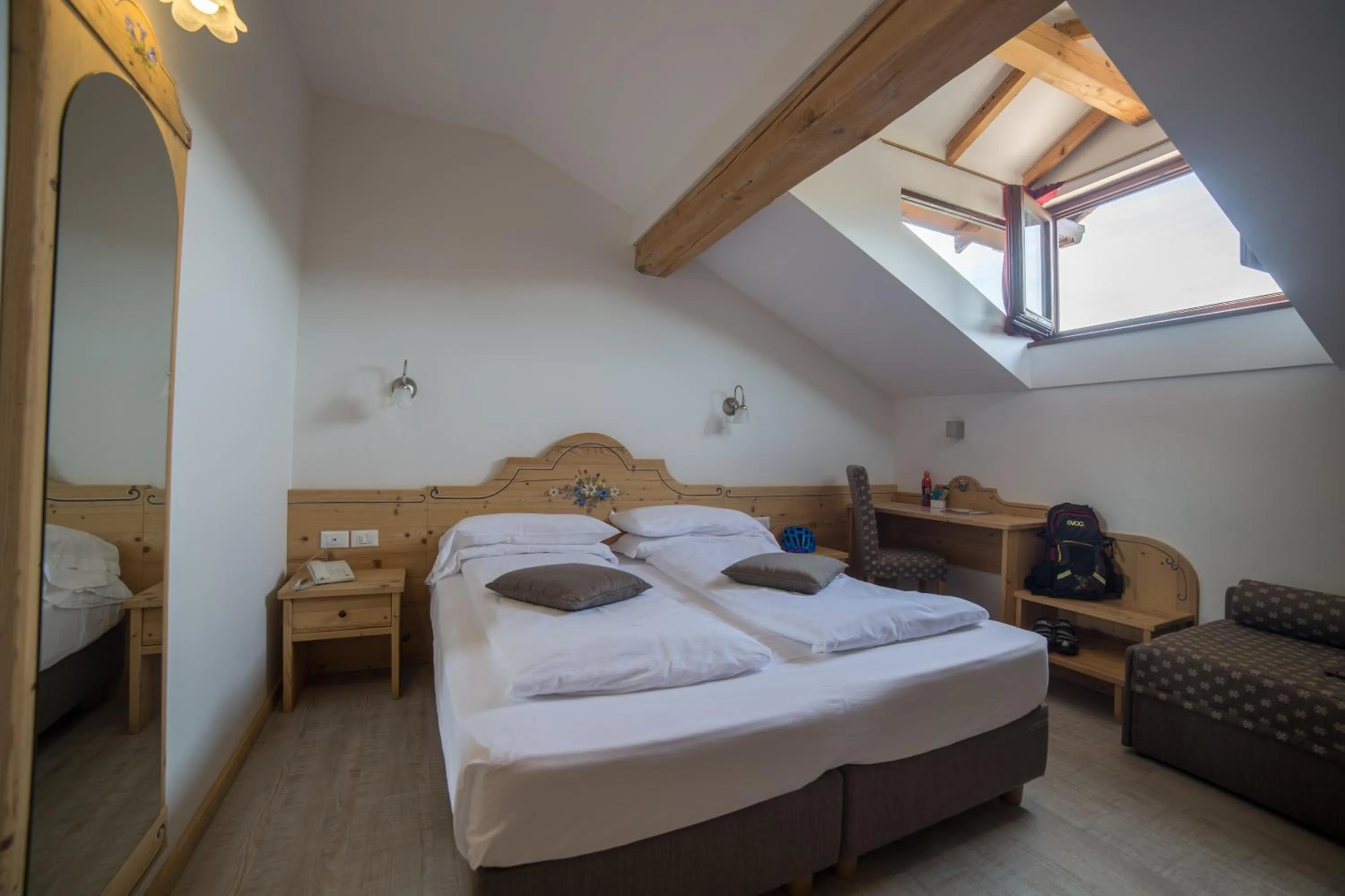 Bed in Hotel Due Spade