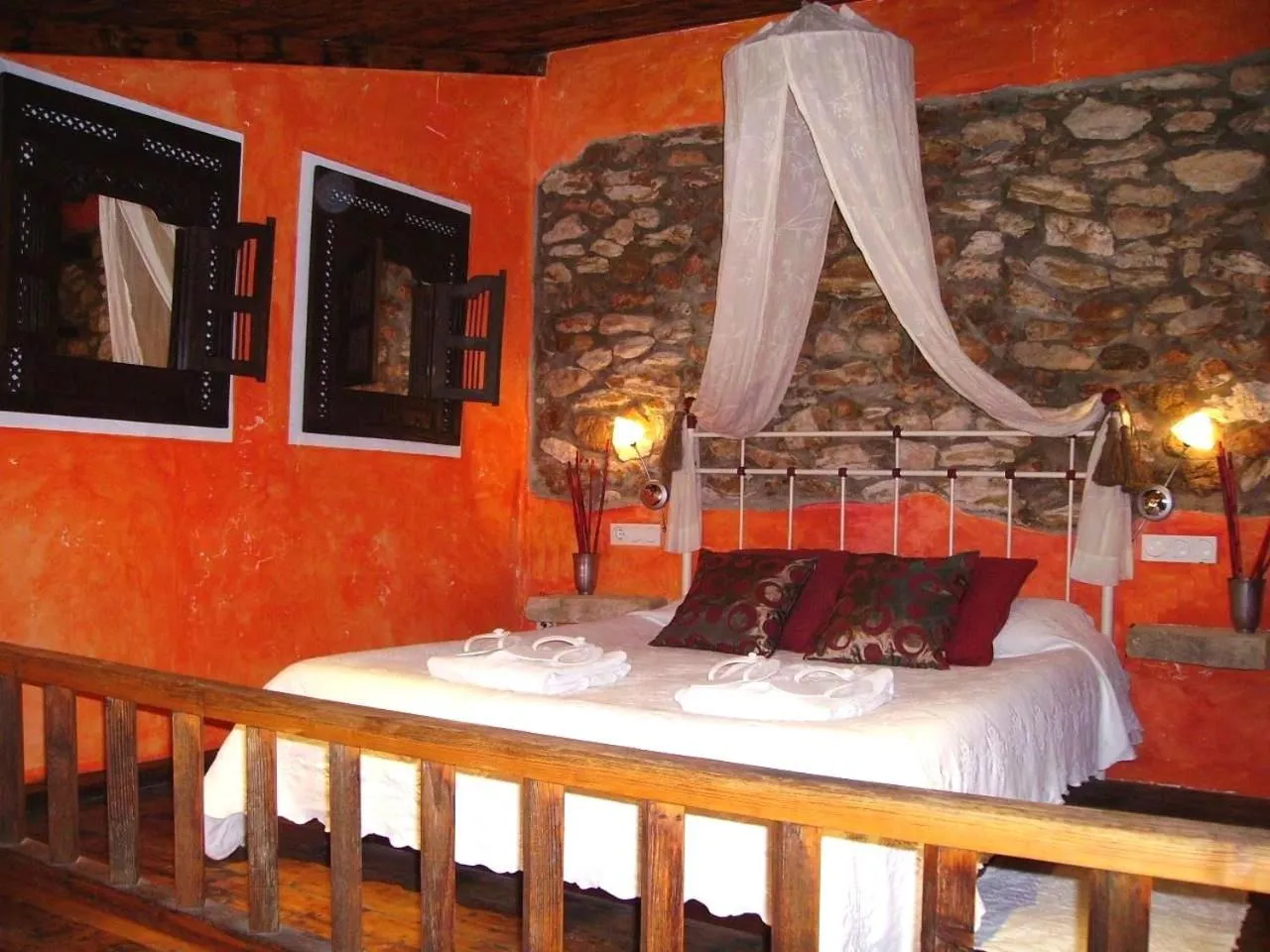 Bed in Les Vinyes Alojamiento Rural Boutique & SPA