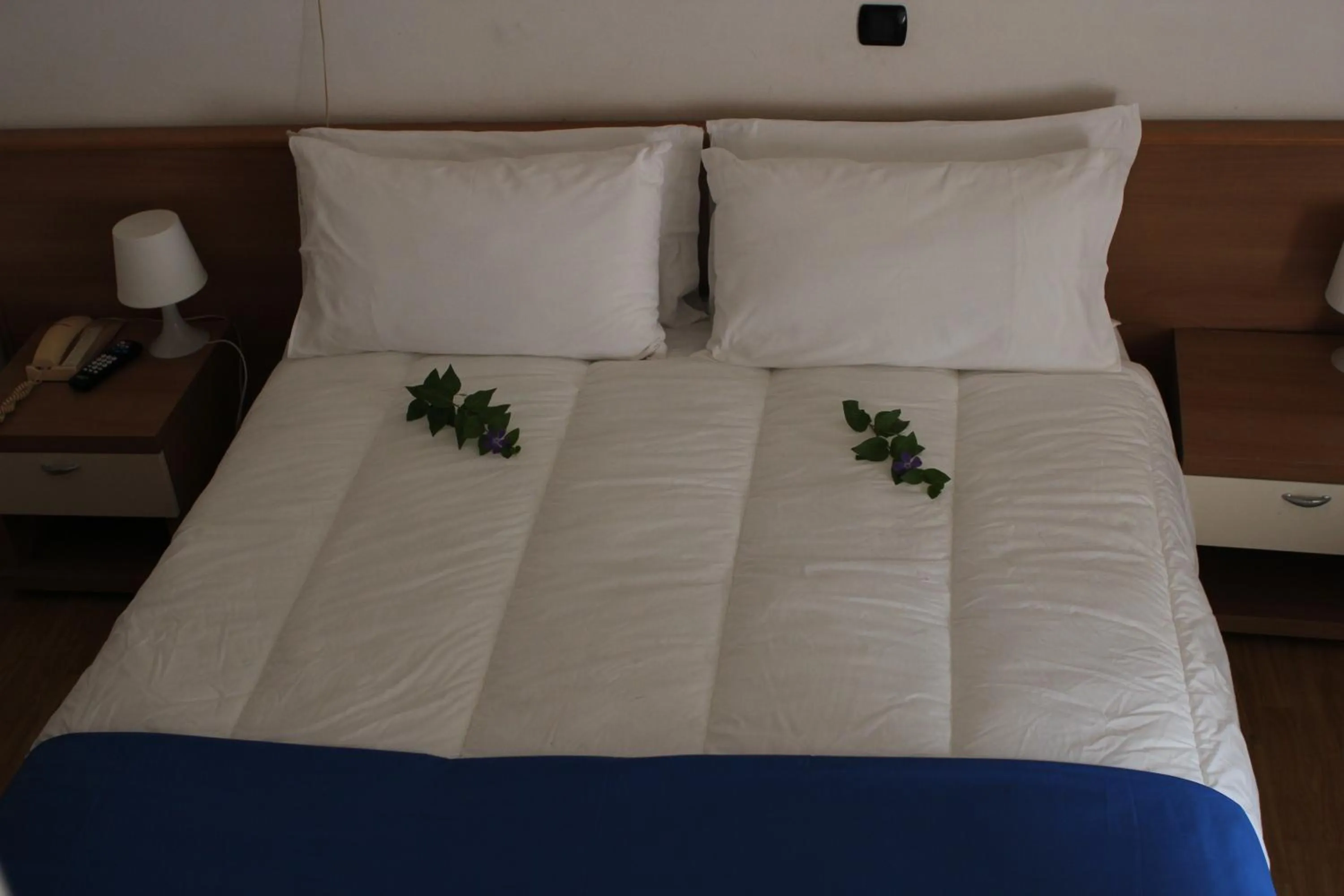 Bed in Hotel La Fenice