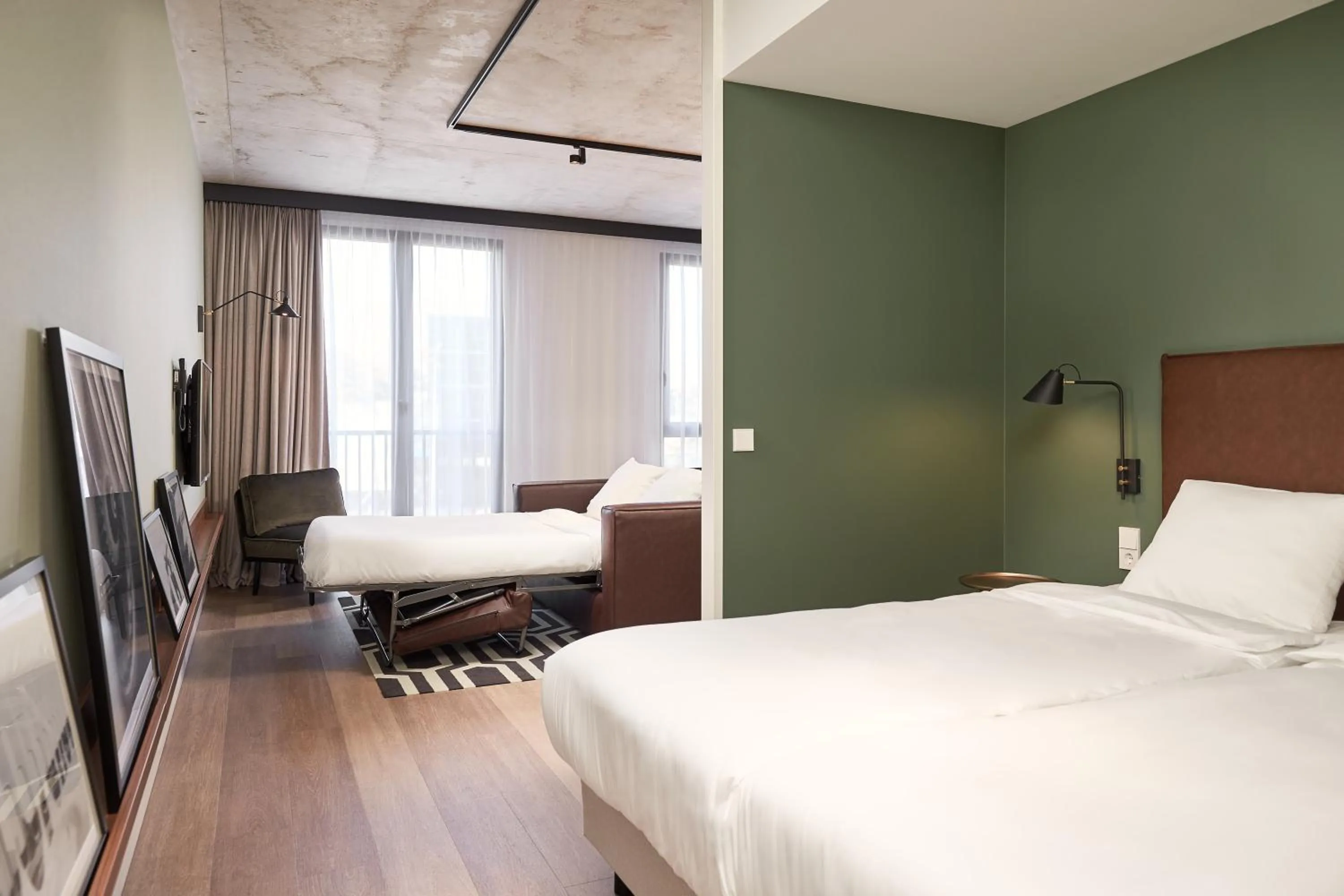 Bed in Corendon Urban Amsterdam Schiphol Airport Hotel