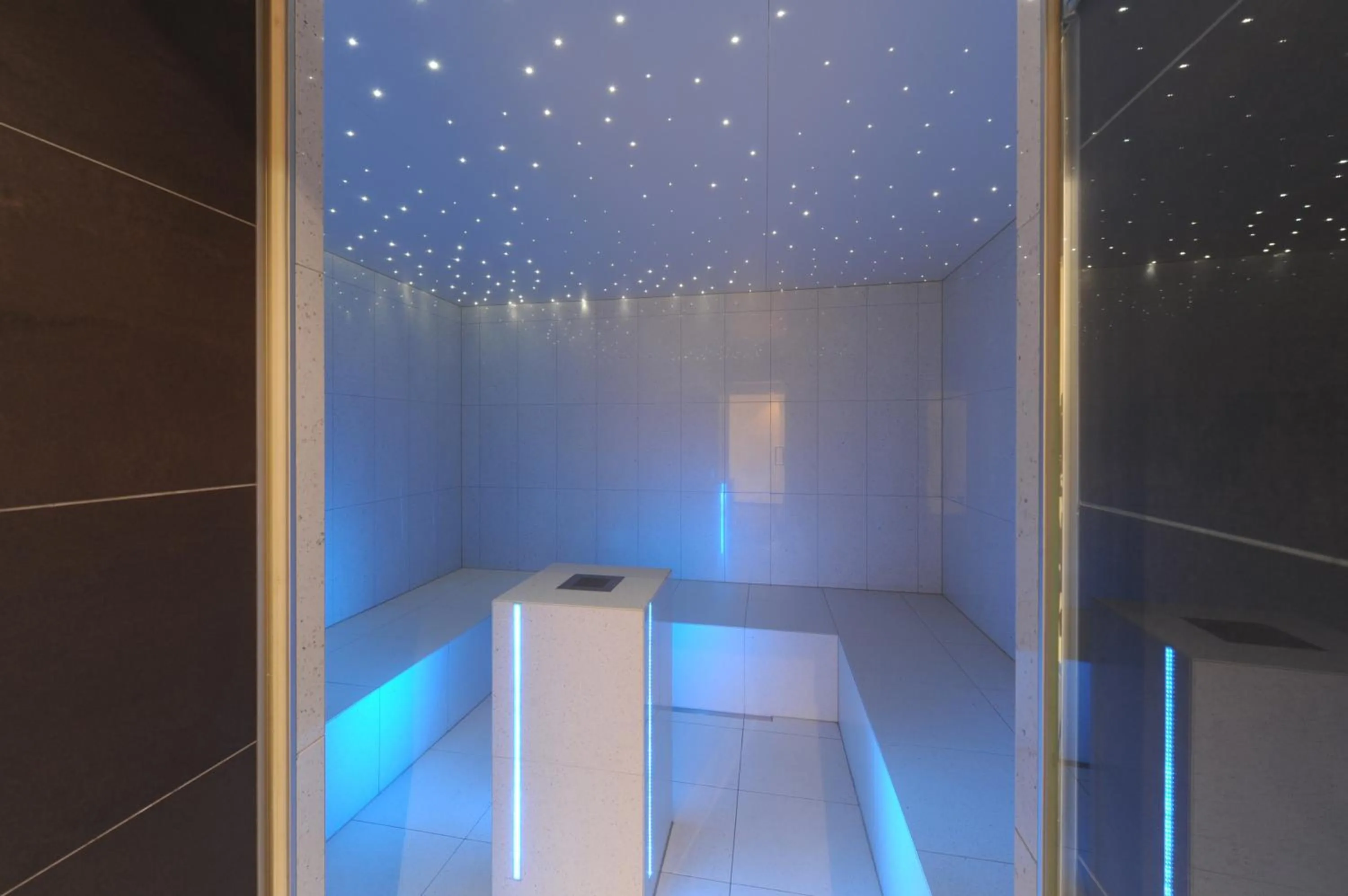 Steam room in Alpine Hotel Perren