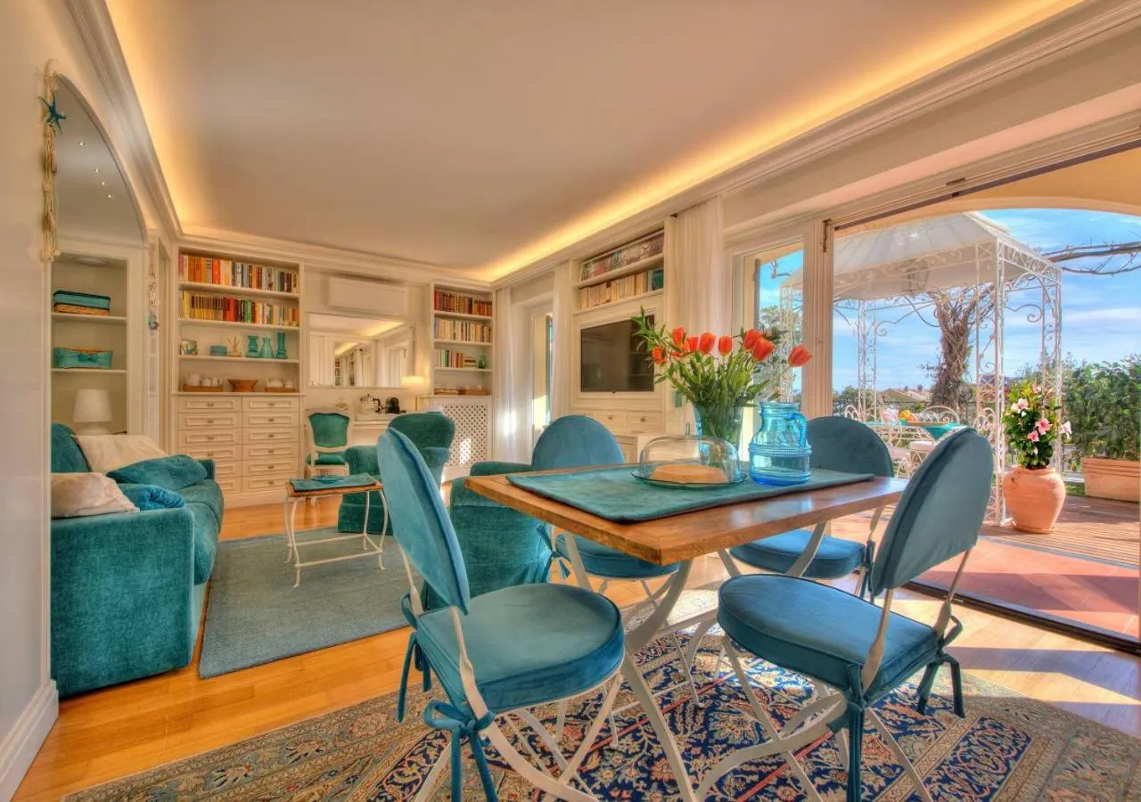 Living room in Villa Mares - sea view, free garage