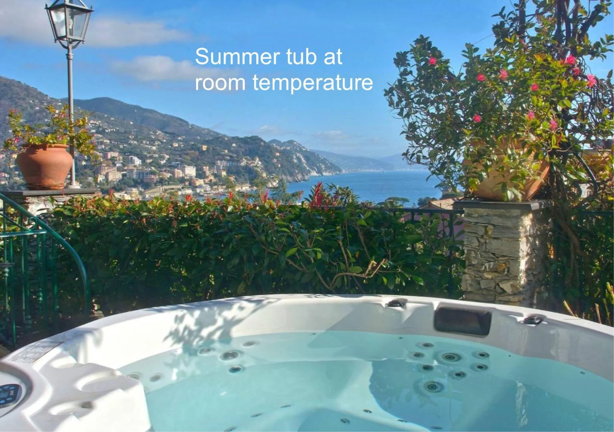 Hot Tub in Villa Mares - sea view, free garage