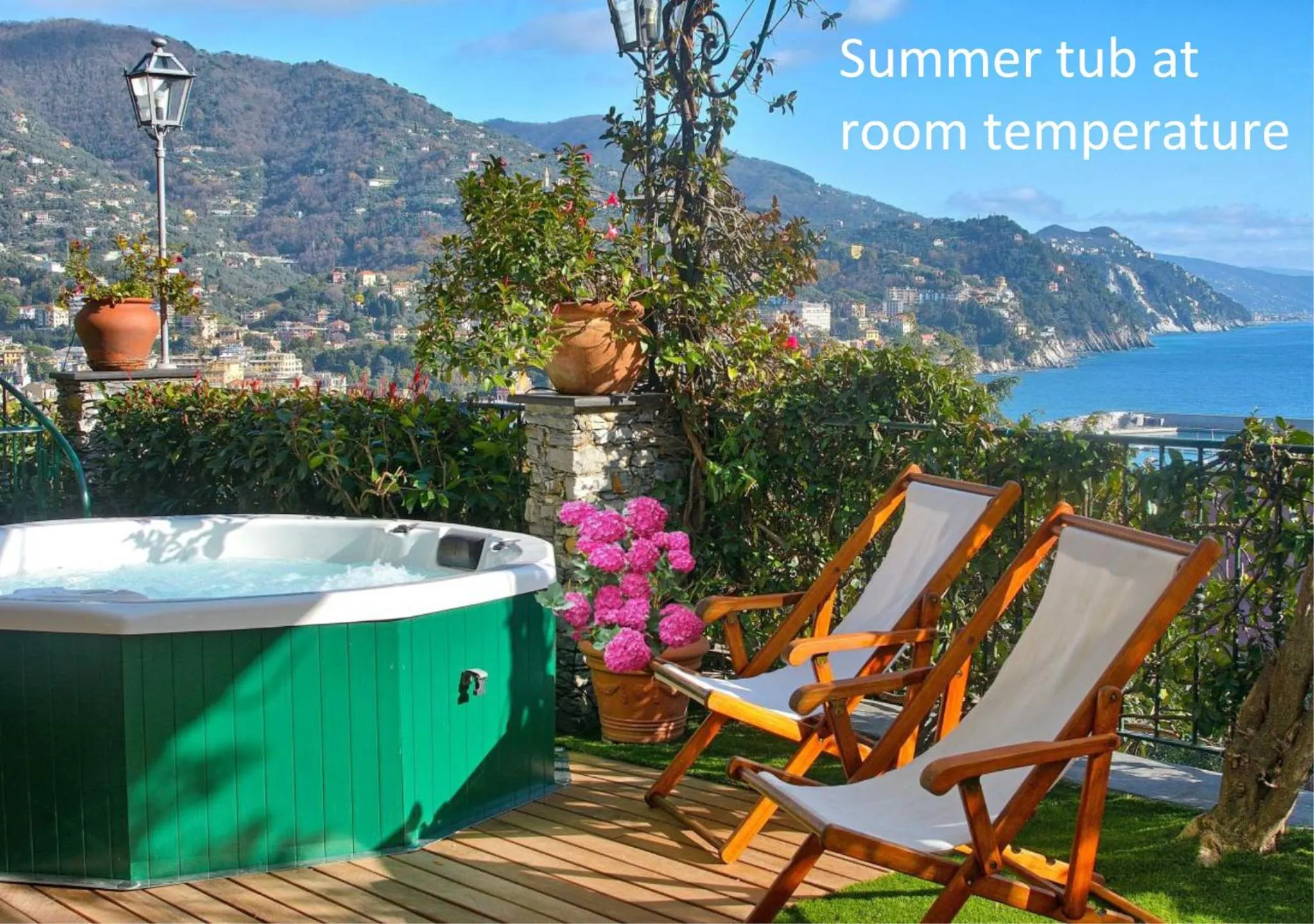 Hot Tub in Villa Mares - sea view, free garage