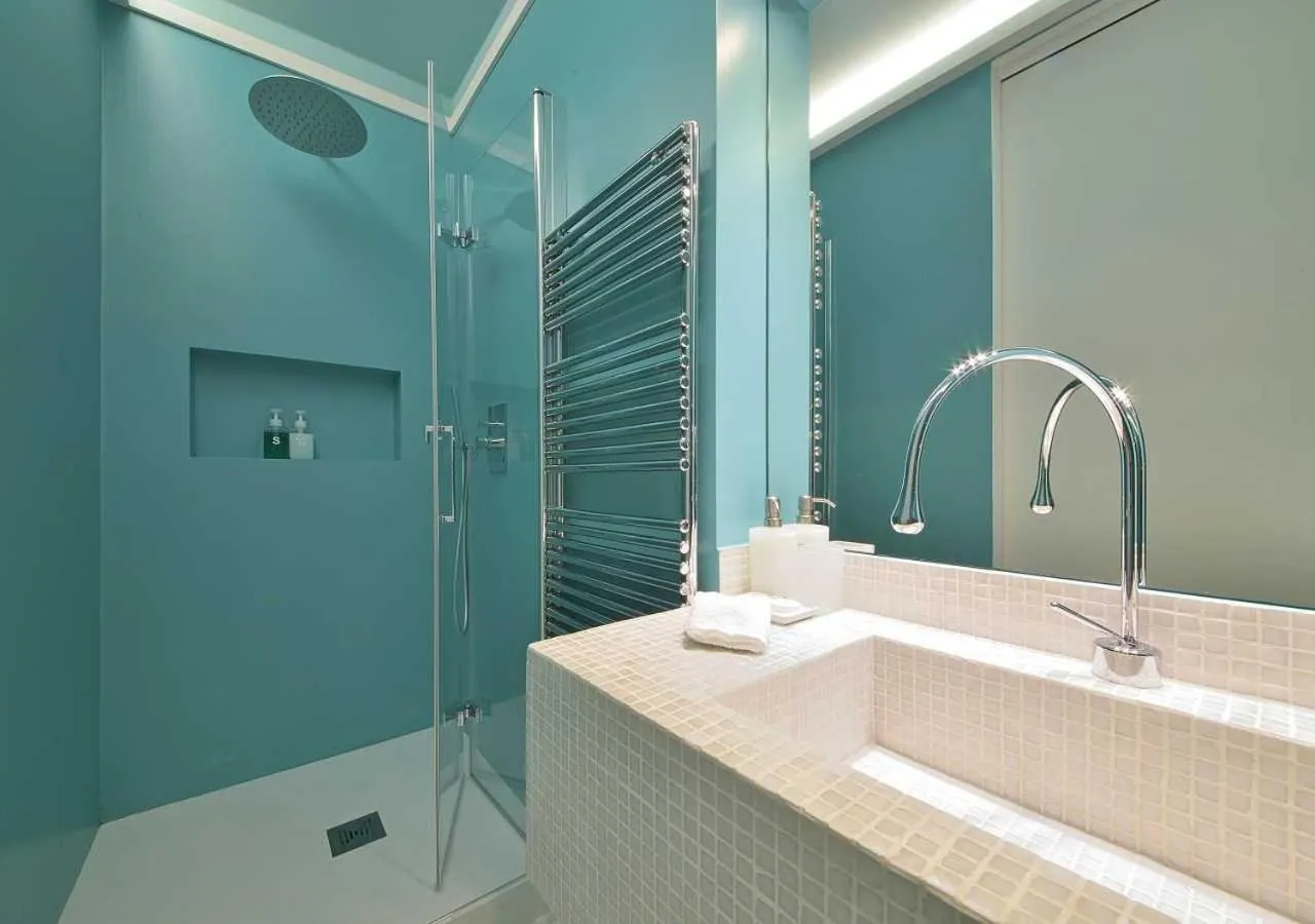 Bathroom in Villa Mares - sea view, free garage