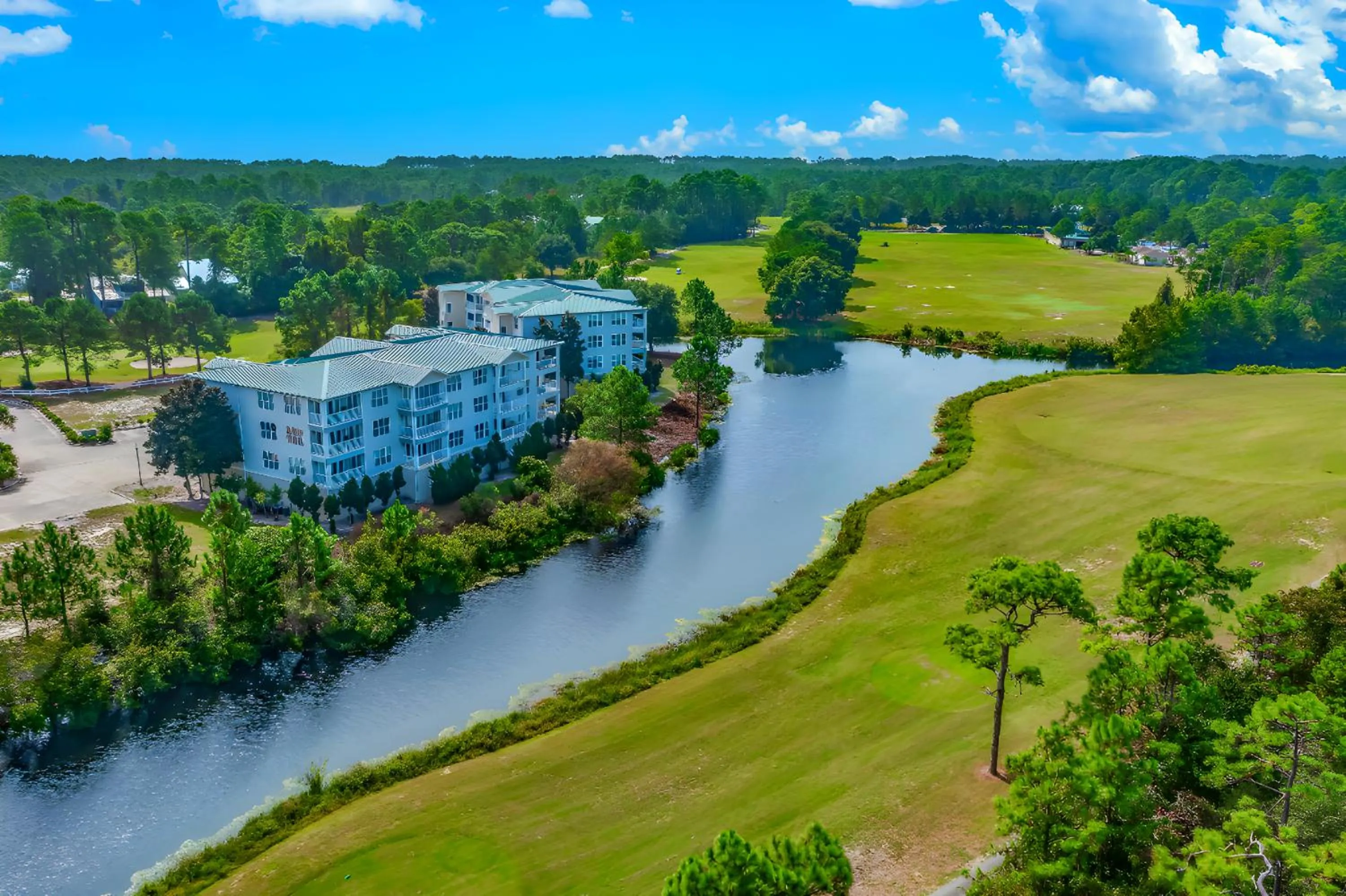 Lake view in St James Bay Golf & Pickleball Resort