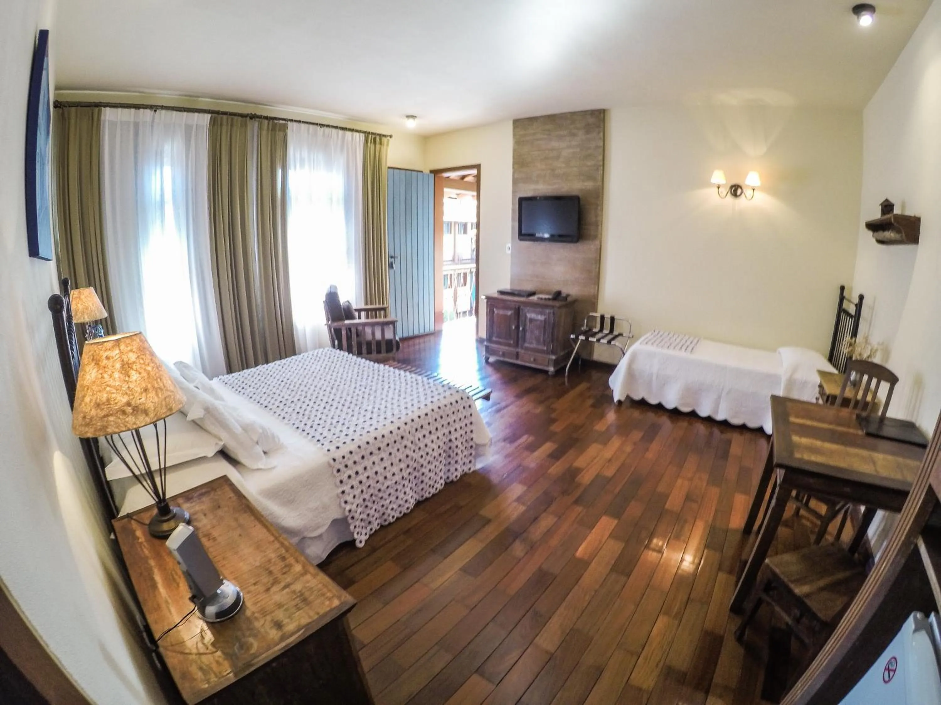 Bed in Pousada Rotunda