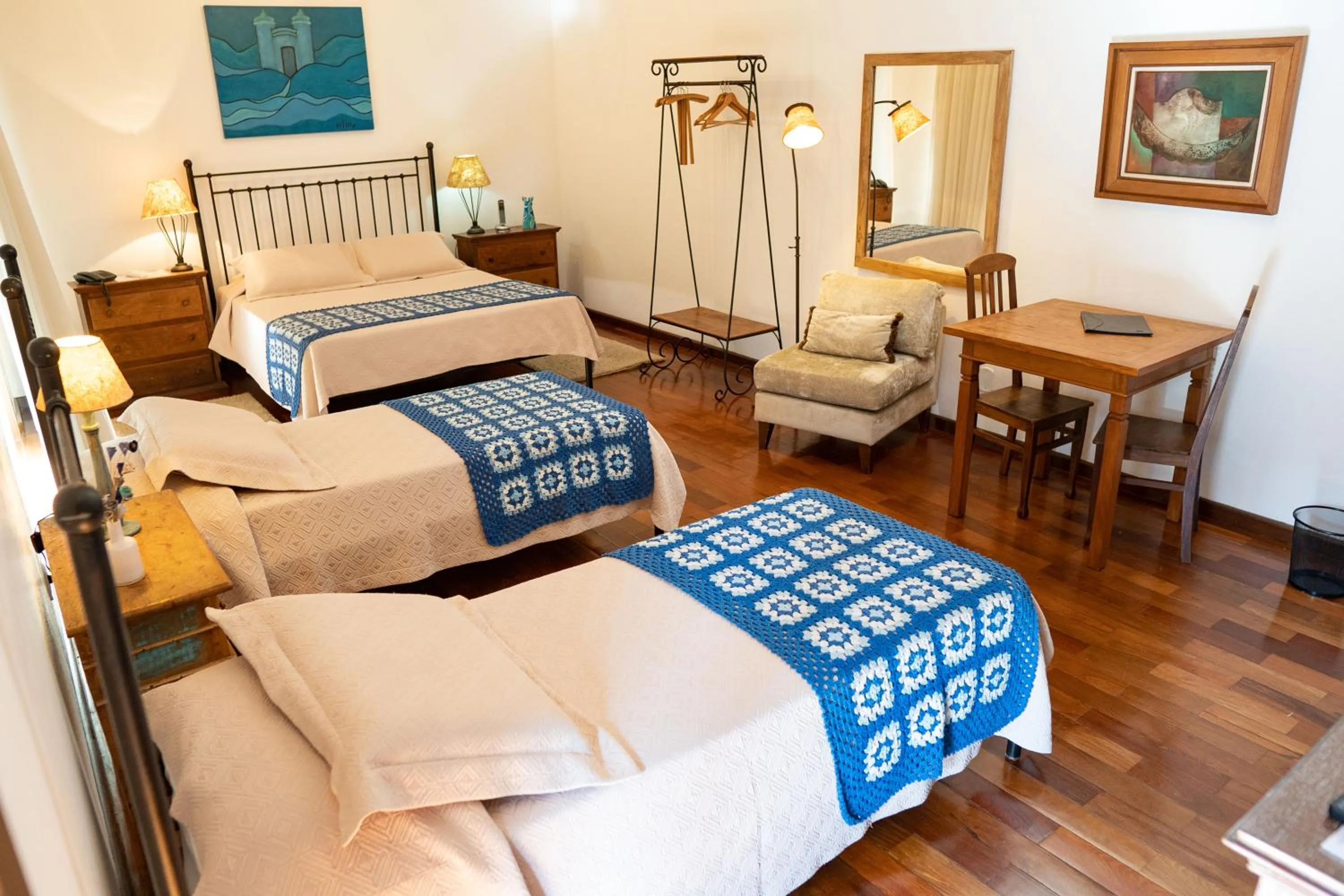 Bed in Pousada Rotunda