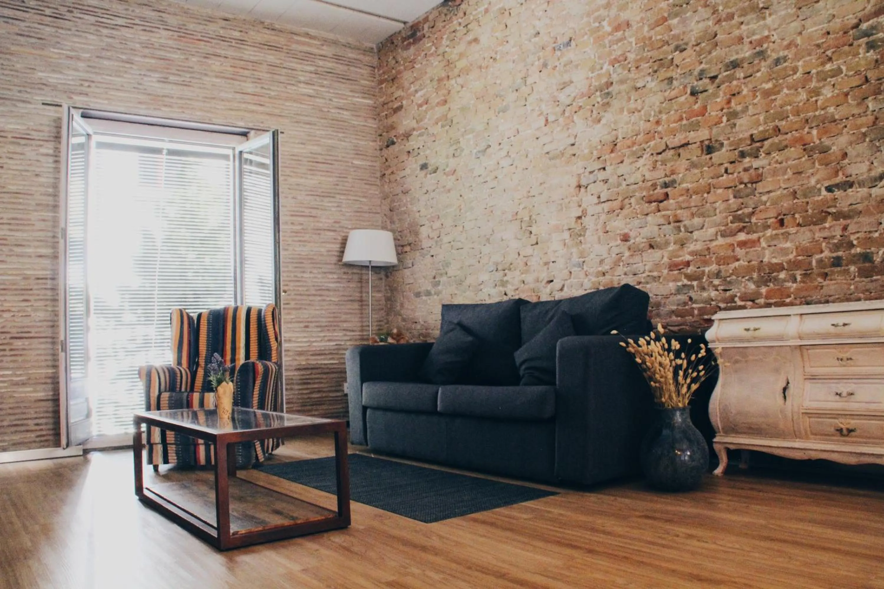 Living room in Onyar apartments Rambla de la llibertat 27