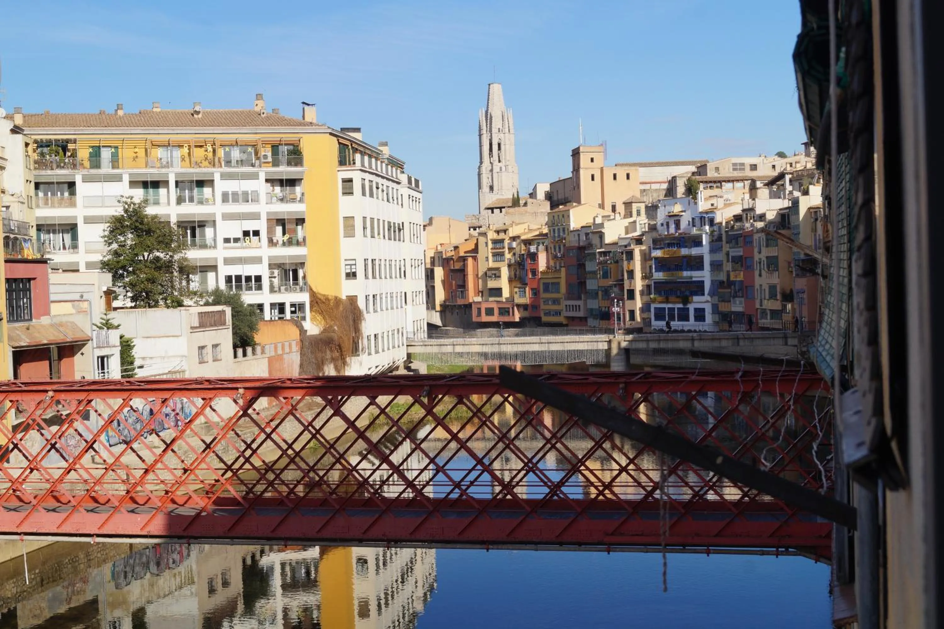 City view in Onyar apartments Rambla de la llibertat 27
