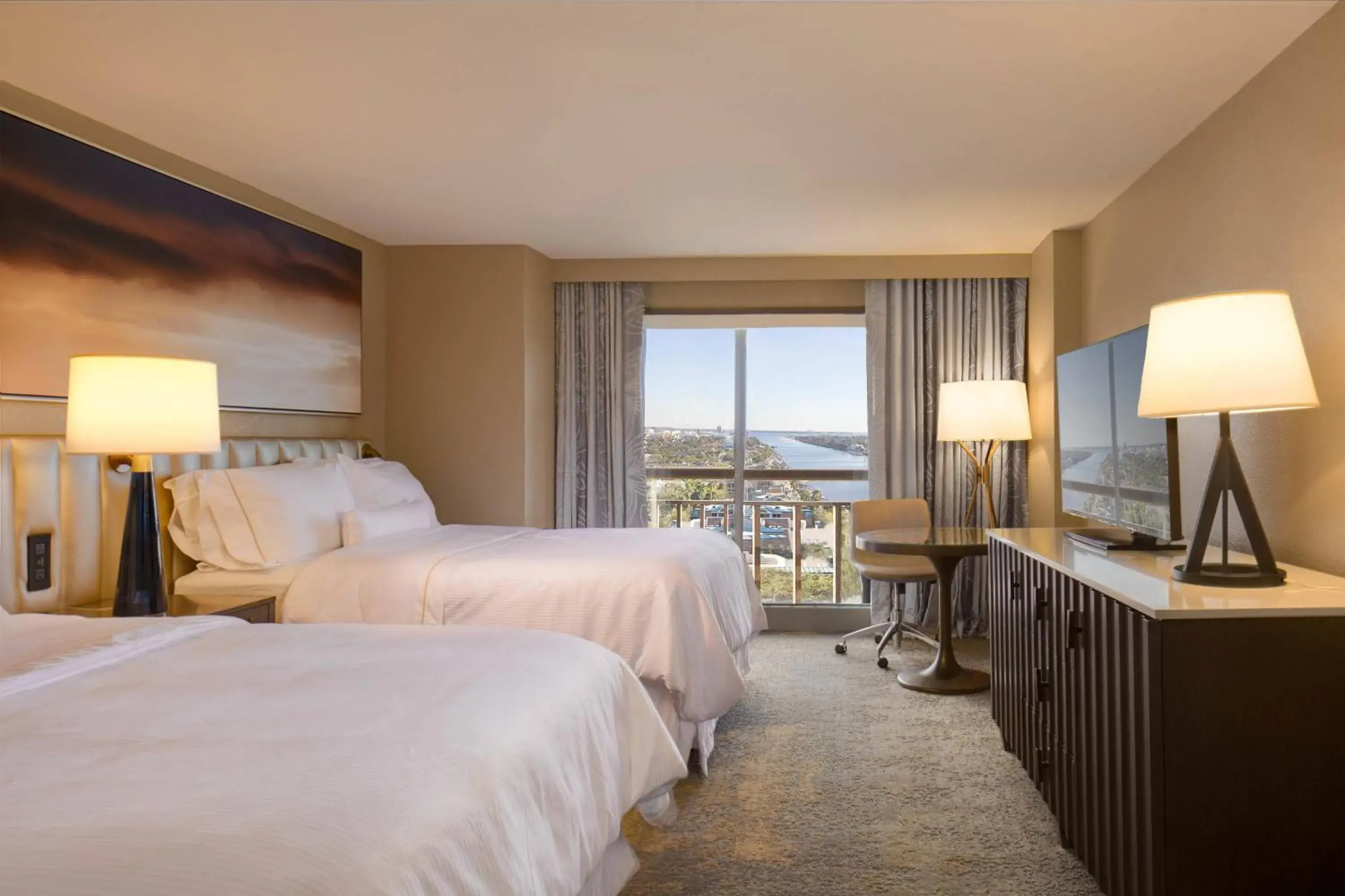 Guest room, 2 Queen, Harbor view, High floor in The Westin Tampa Waterside Guest room, 2 Queen, Harbor view, High floor in The Westin Tampa Waterside