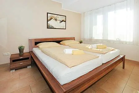 Bed in Residenz am Hafen