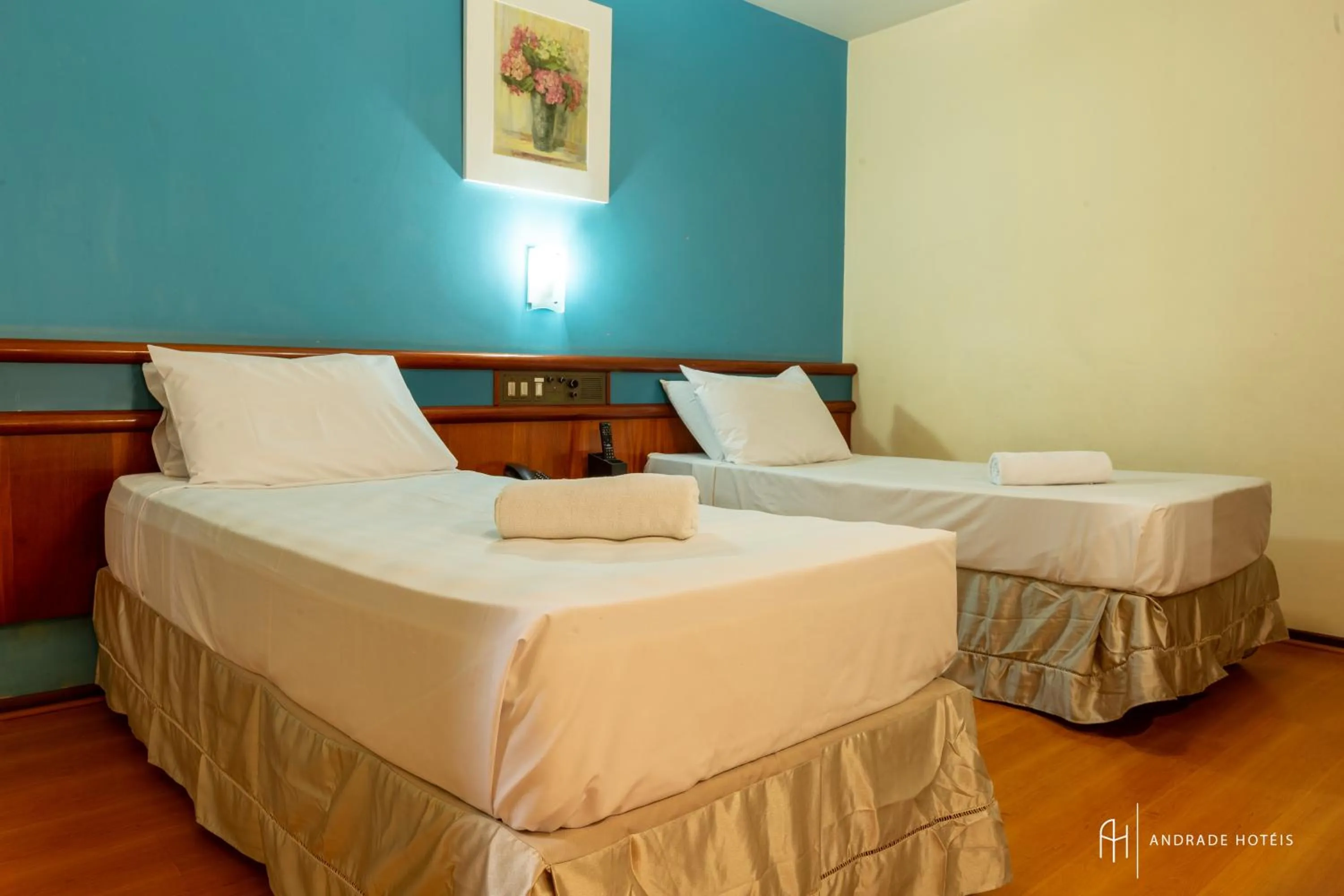 Bed in Rede Andrade Mercado Hotel