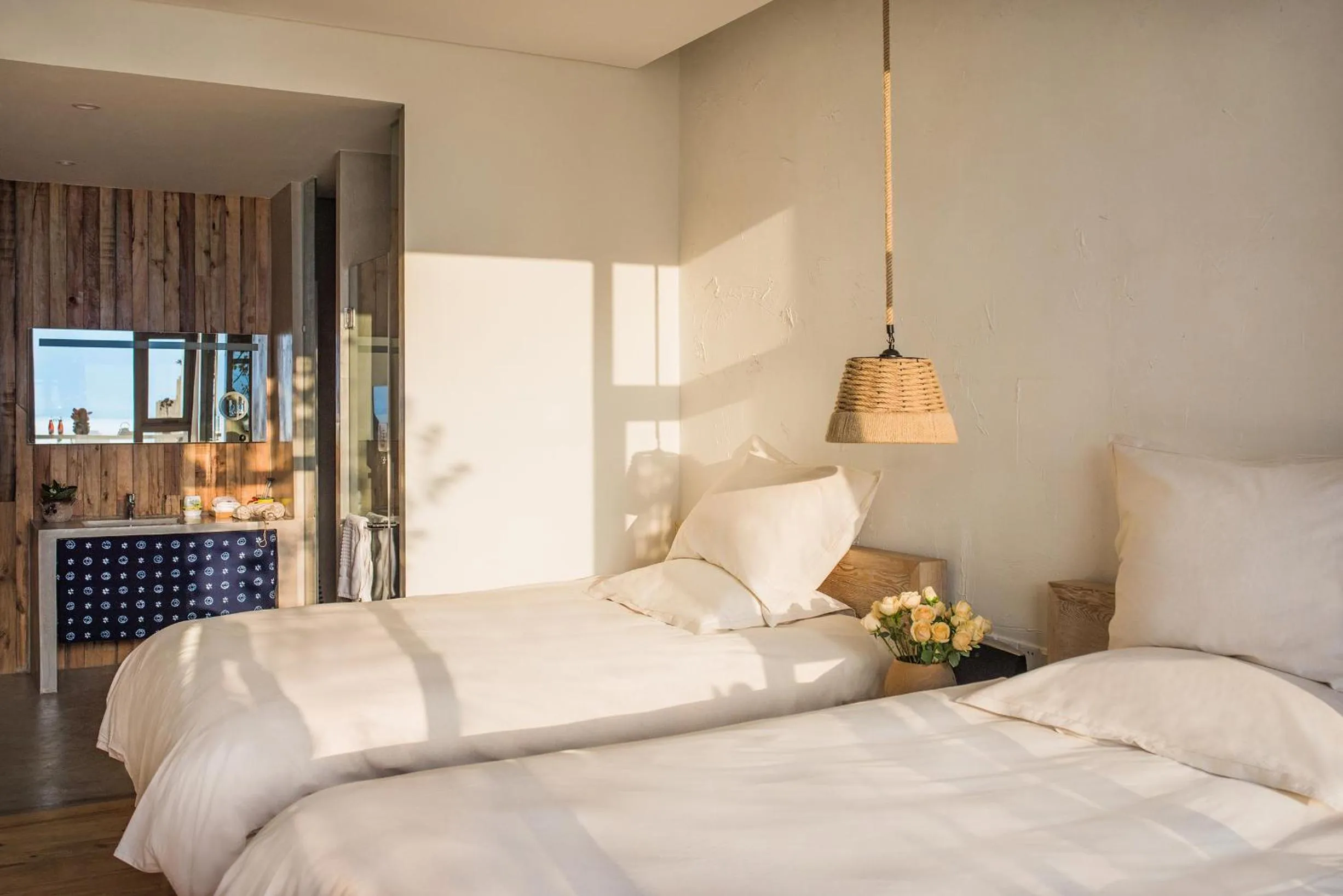 Bed in Yuanshanqing·Stone Hill Seaview Guesthouse