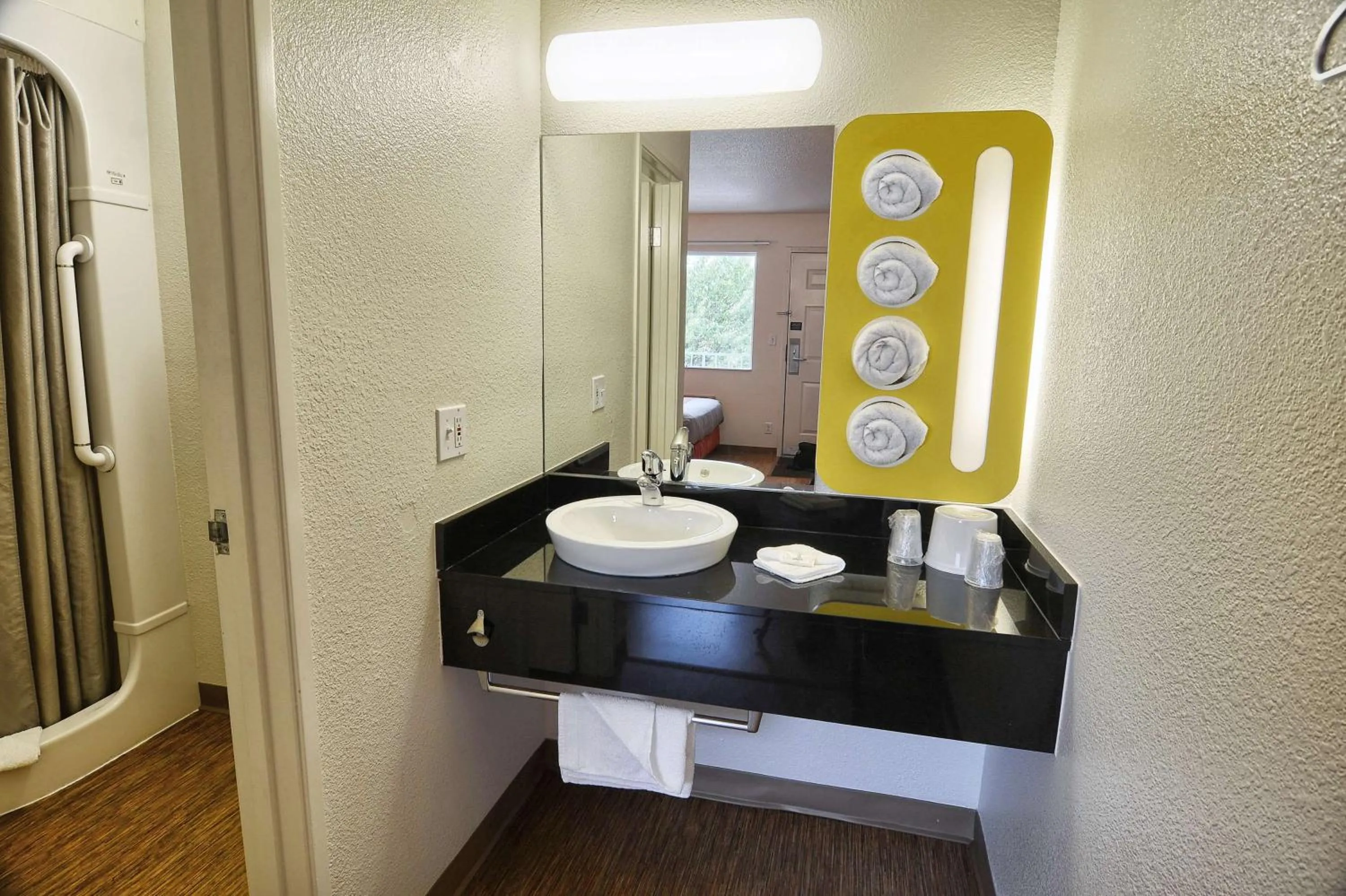Shower in Motel 6-Coeur D'Alene, ID