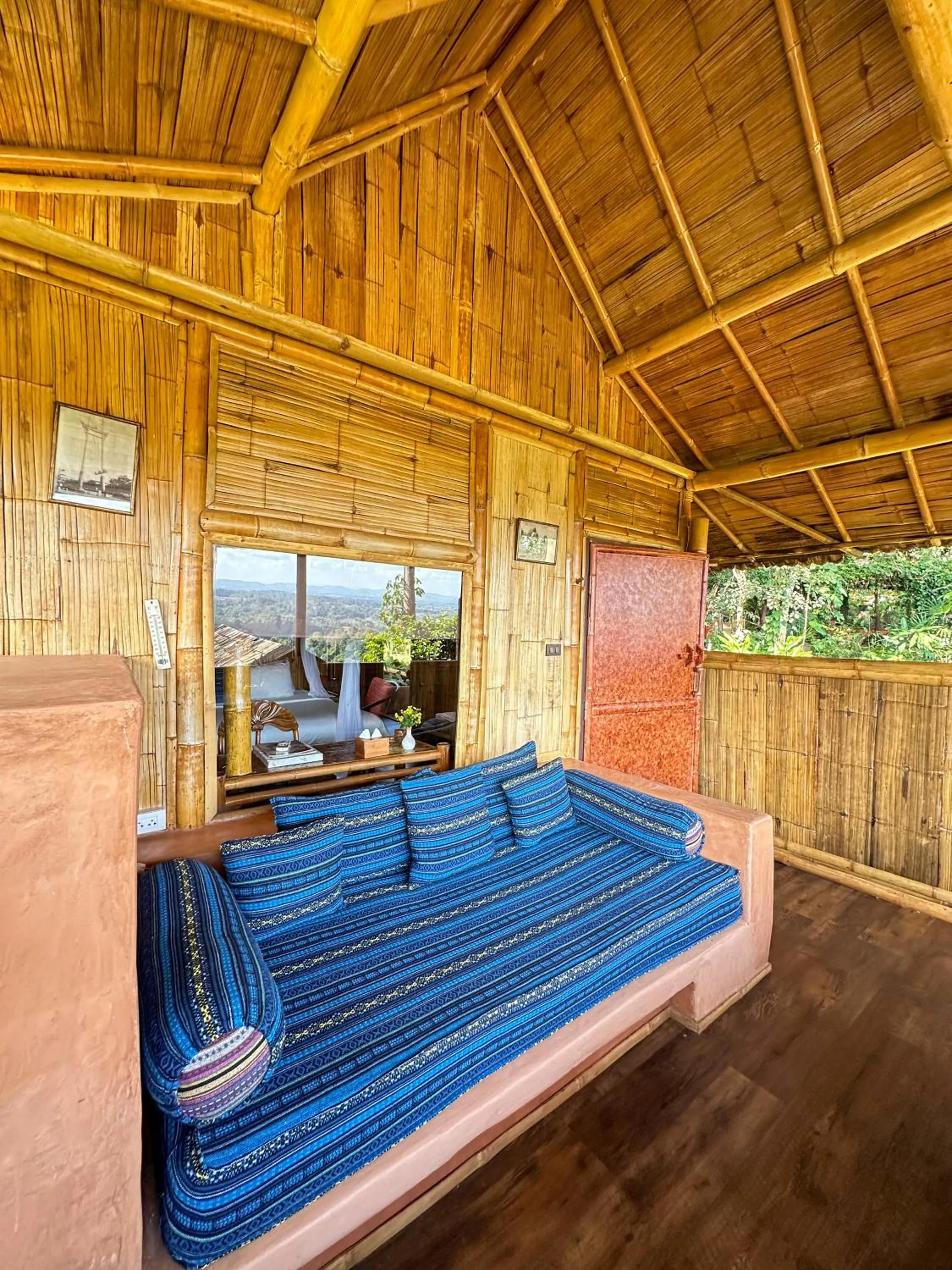 Seating area in Phu Chaisai Chiang Rai Mountain Resort