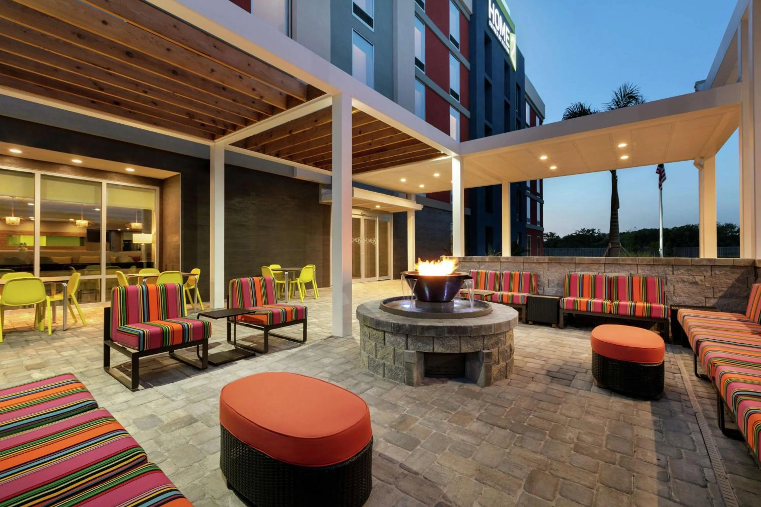 Patio in Home2 Suites By Hilton Brandon Tampa