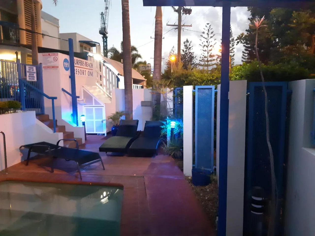 Sunset in Surfers Beach Resort One