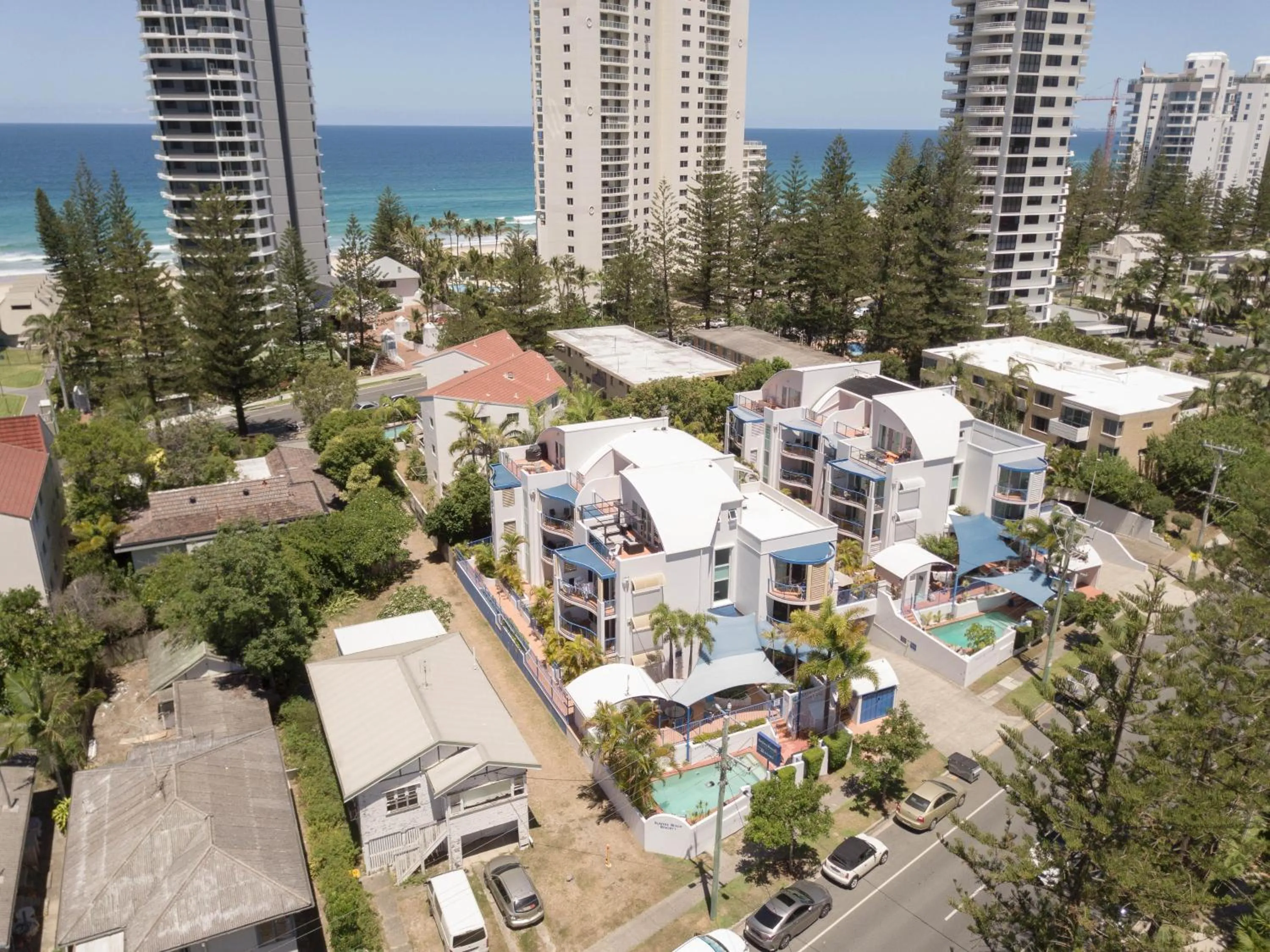 Bird's eye view in Surfers Beach Resort One