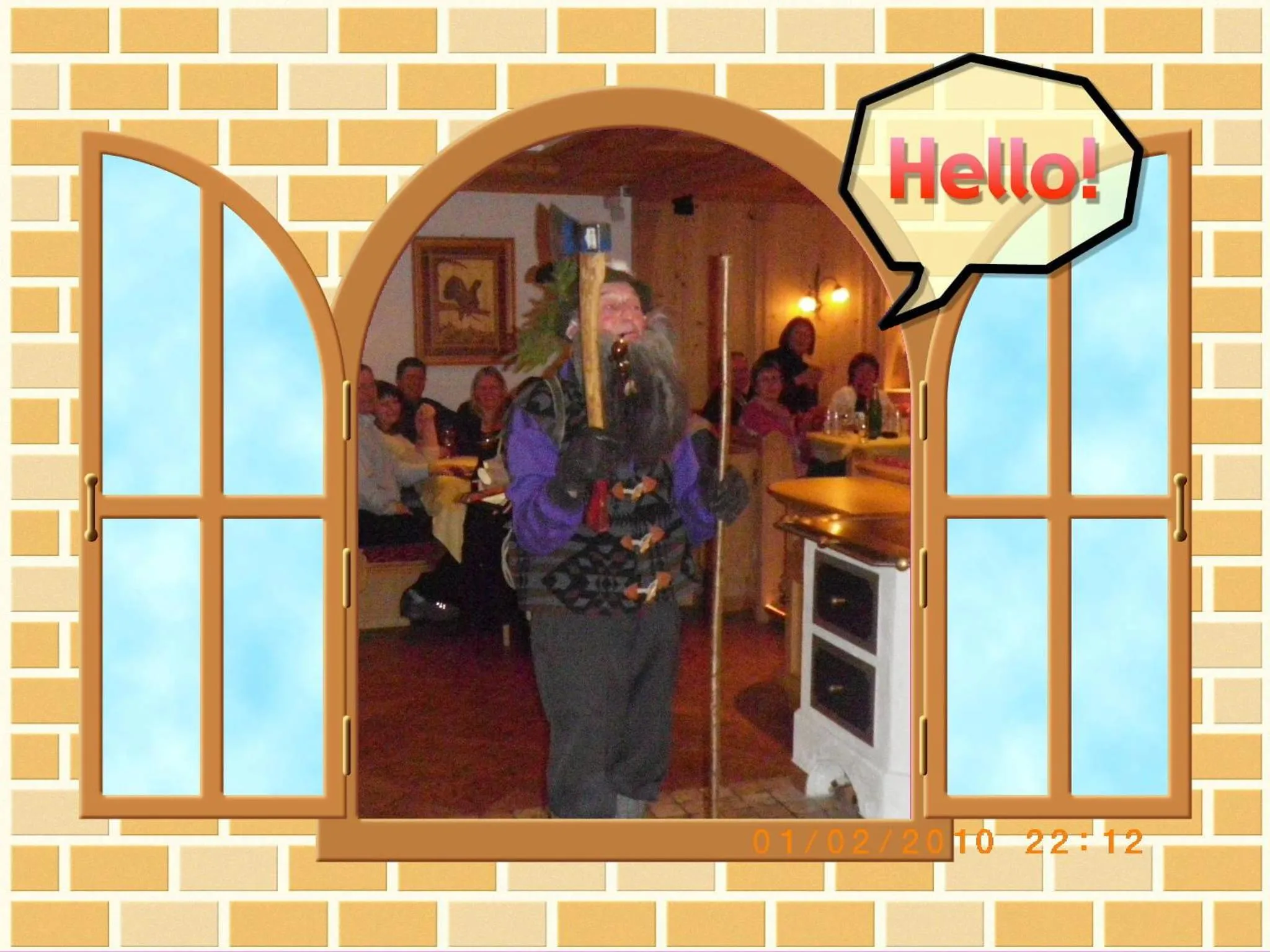 Text overlay in Gampeler Hof