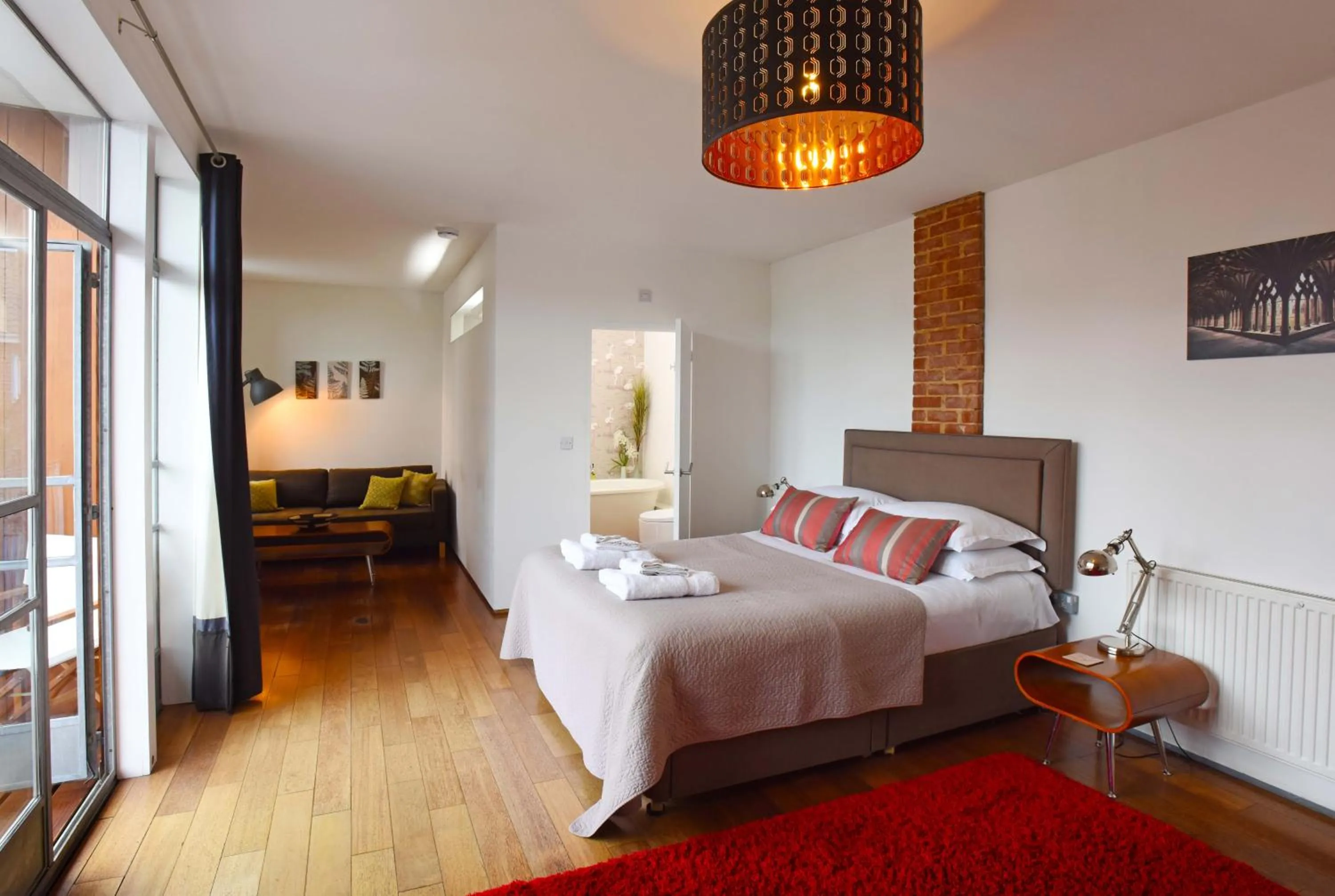 Bed in The Ultimate Group Complex, Hens & Celebrations at The Old Fire Station Canterbury, 3 Homes