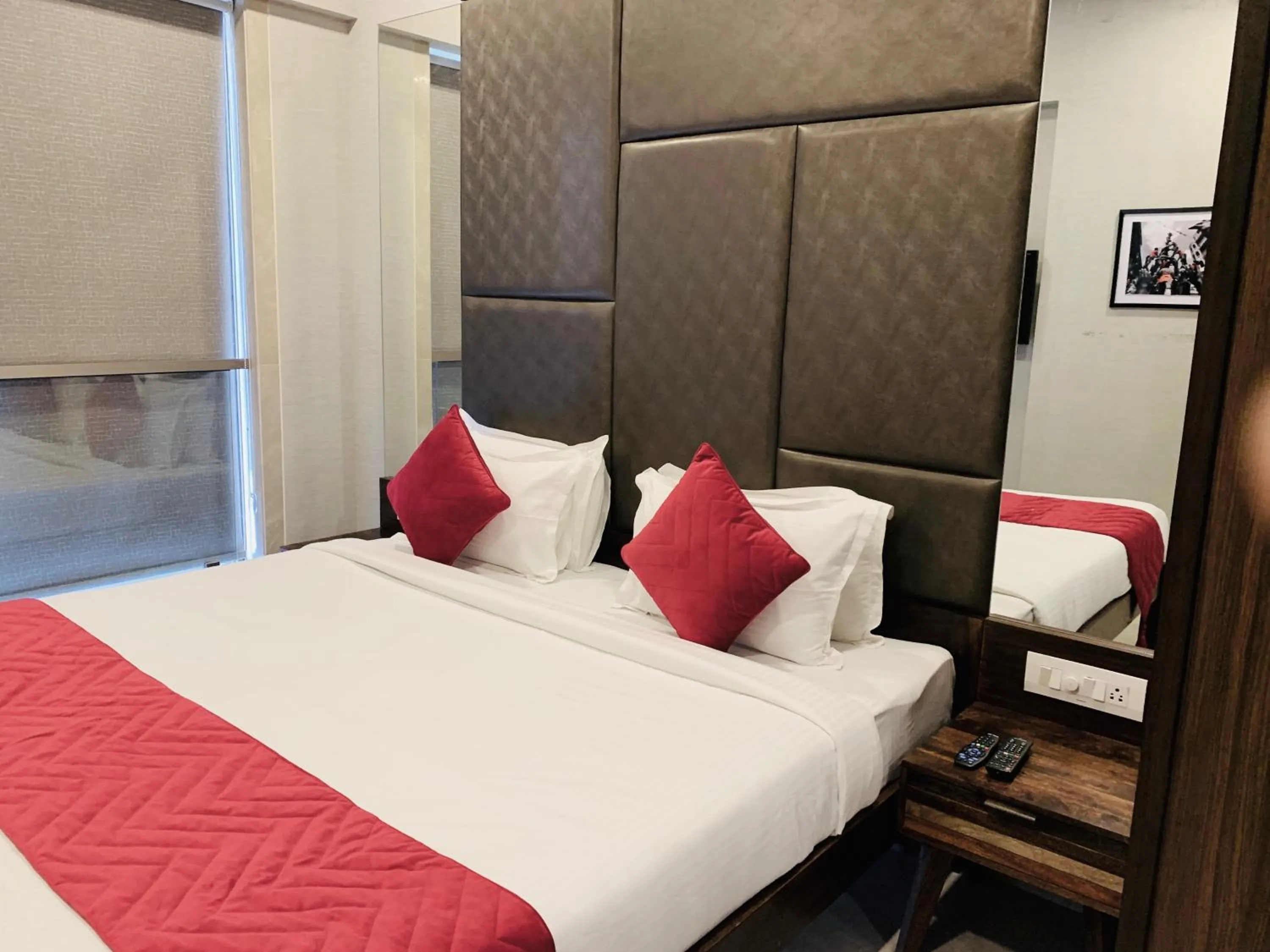 Bedroom, Bed in Theory9 Premium Service Apartments Khar