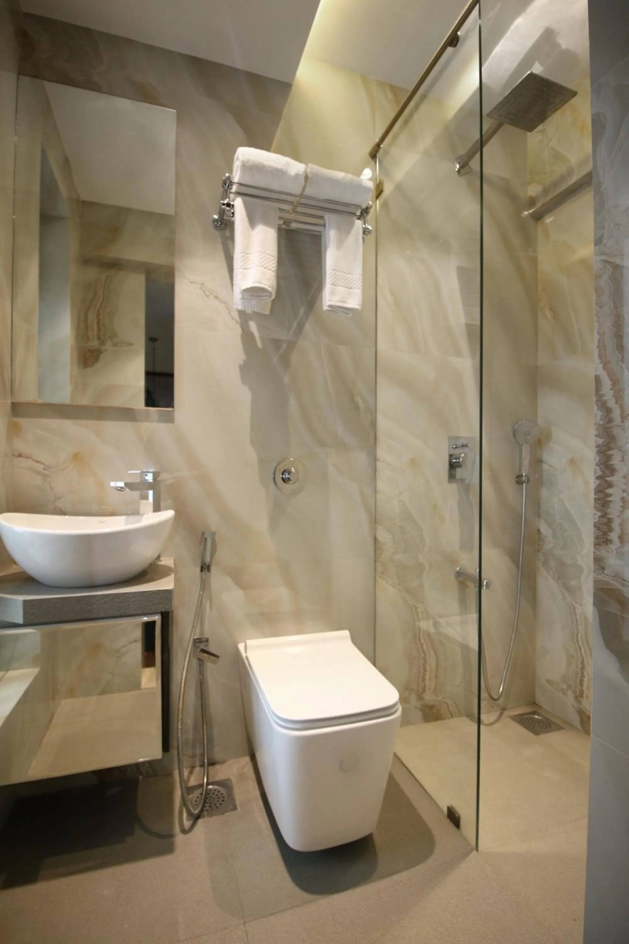 Shower in Theory9 Premium Service Apartments Khar