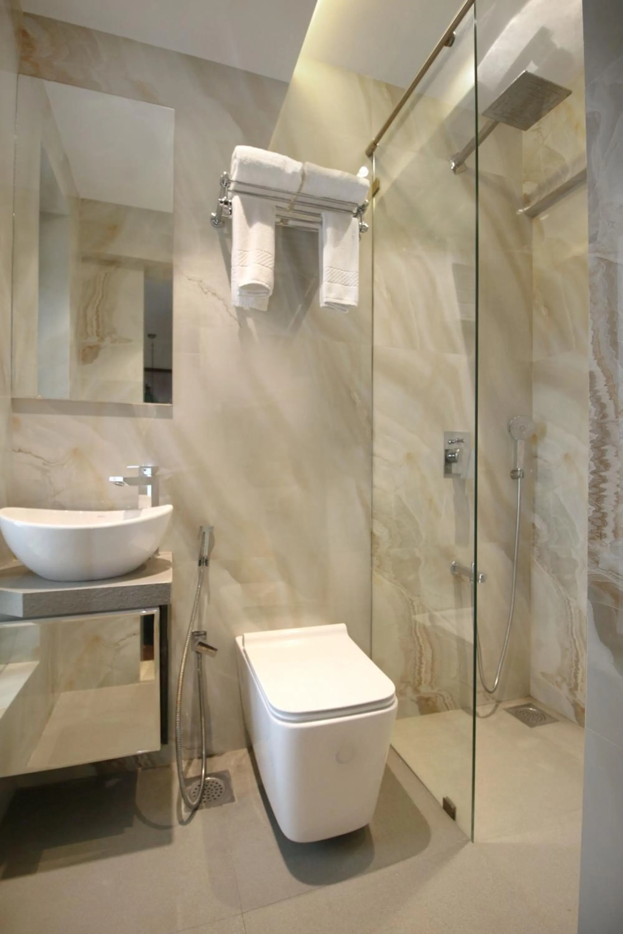 Bathroom in Theory9 Premium Service Apartments Khar