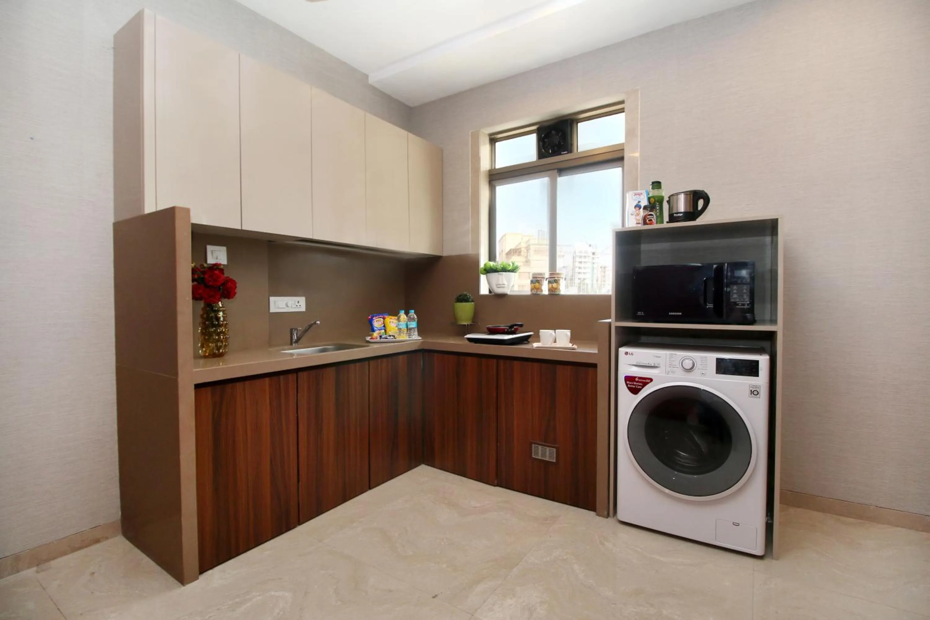 kitchen in Theory9 Premium Service Apartments Khar