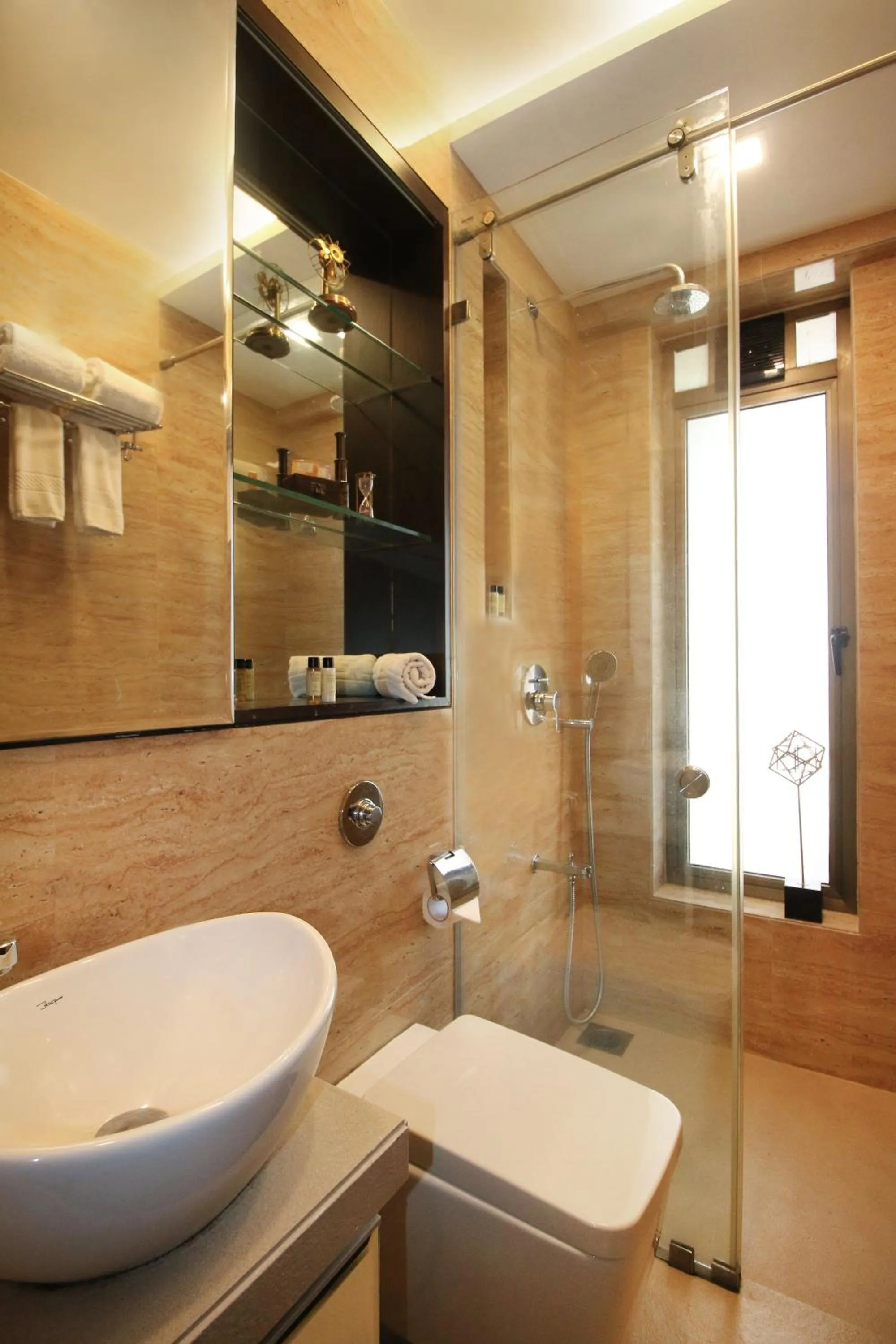 Bathroom in Theory9 Premium Service Apartments Khar