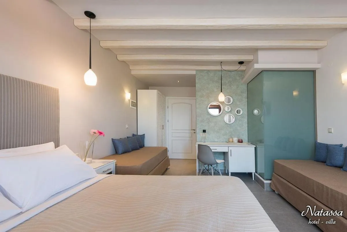 Bed in Hotel Villa Natassa