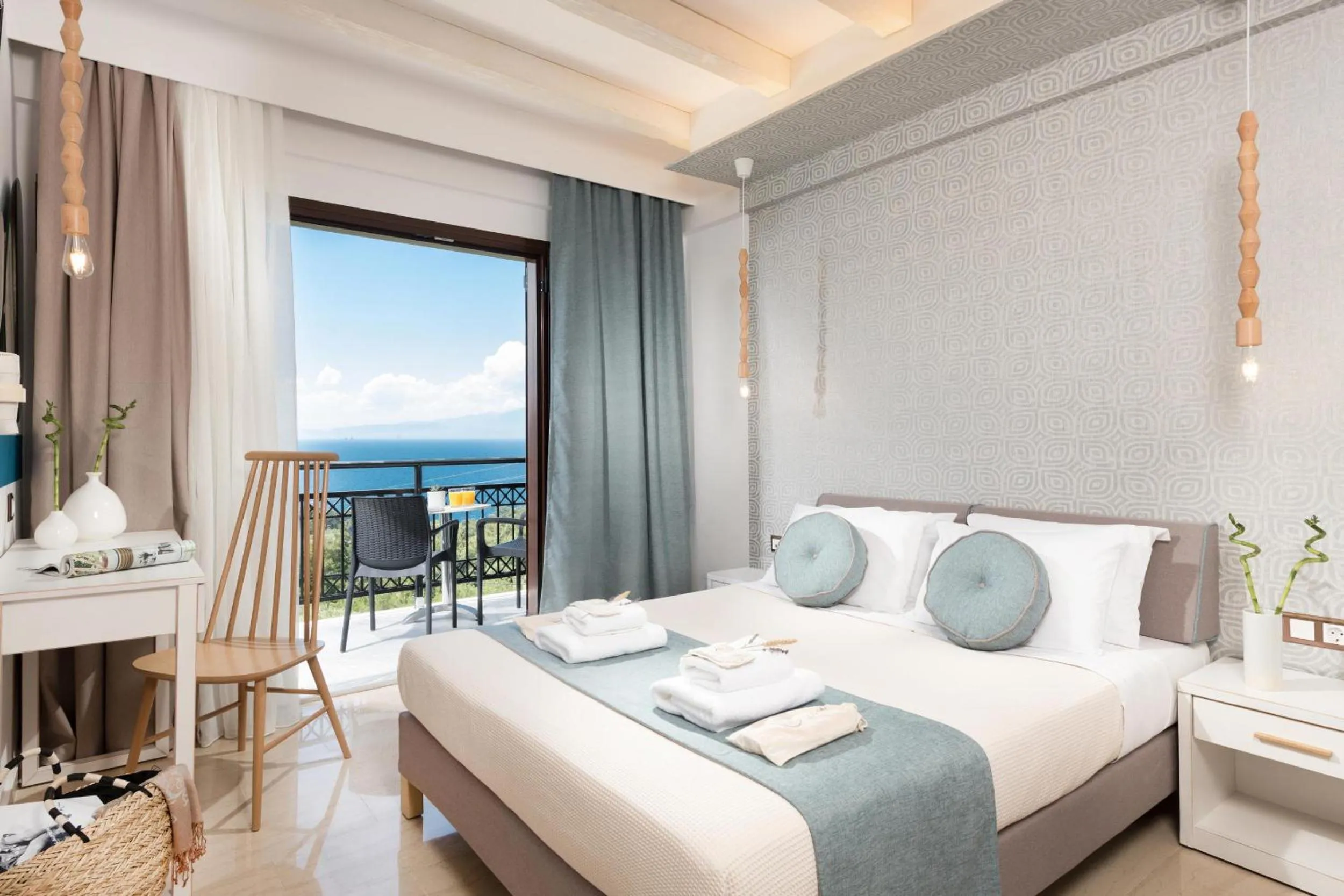 Bed in Hotel Villa Natassa