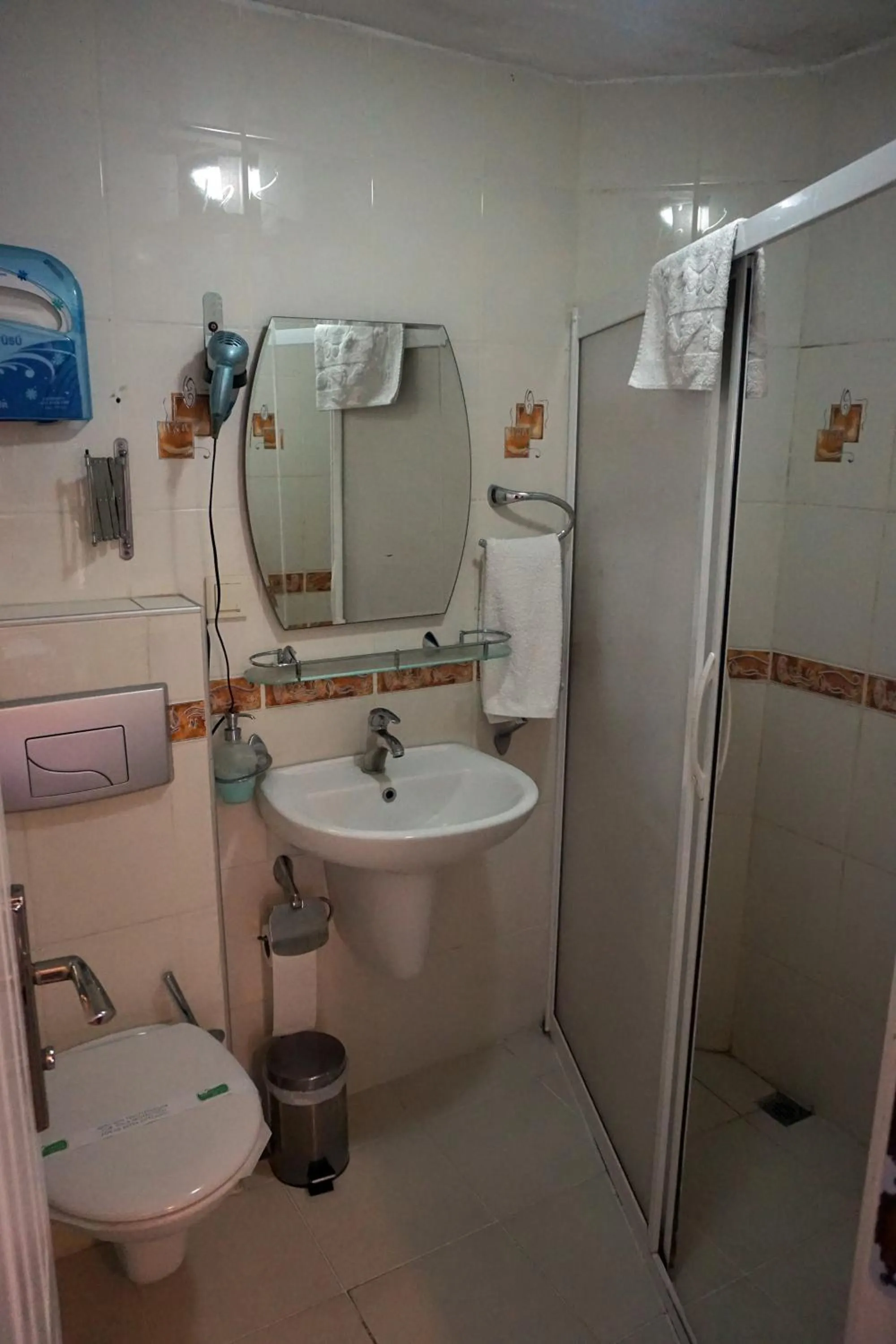 Shower in Boss Hotel