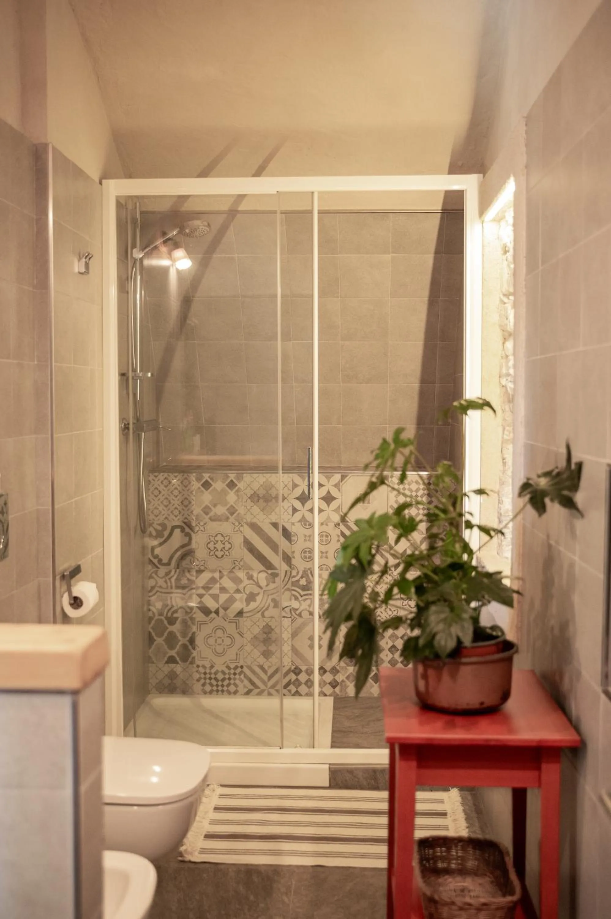 Bathroom in Baita Naturas con piscina idromassaggio calda, privata e gratuita