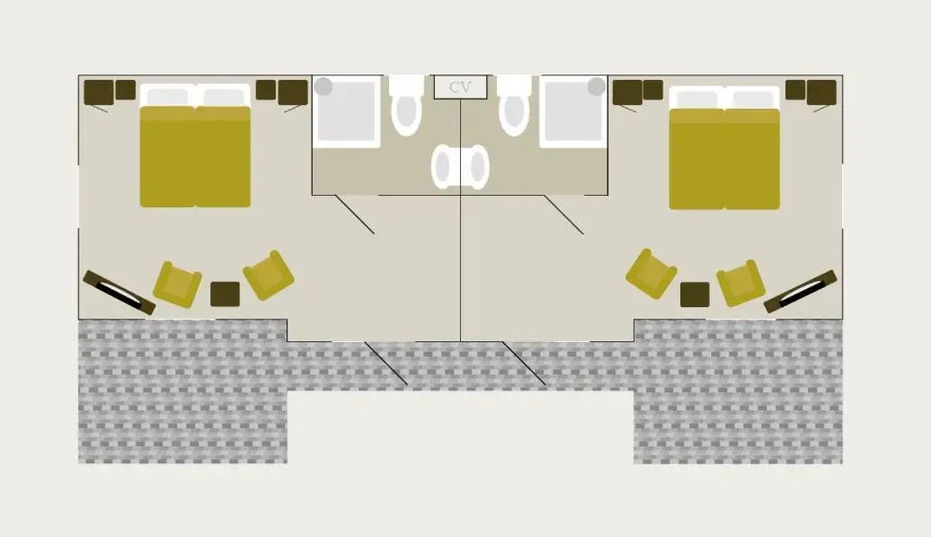 Twin Room with Private Bathroom - single occupancy in Hotel de Boshoek Twin Room with Private Bathroom - single occupancy in Hotel de Boshoek