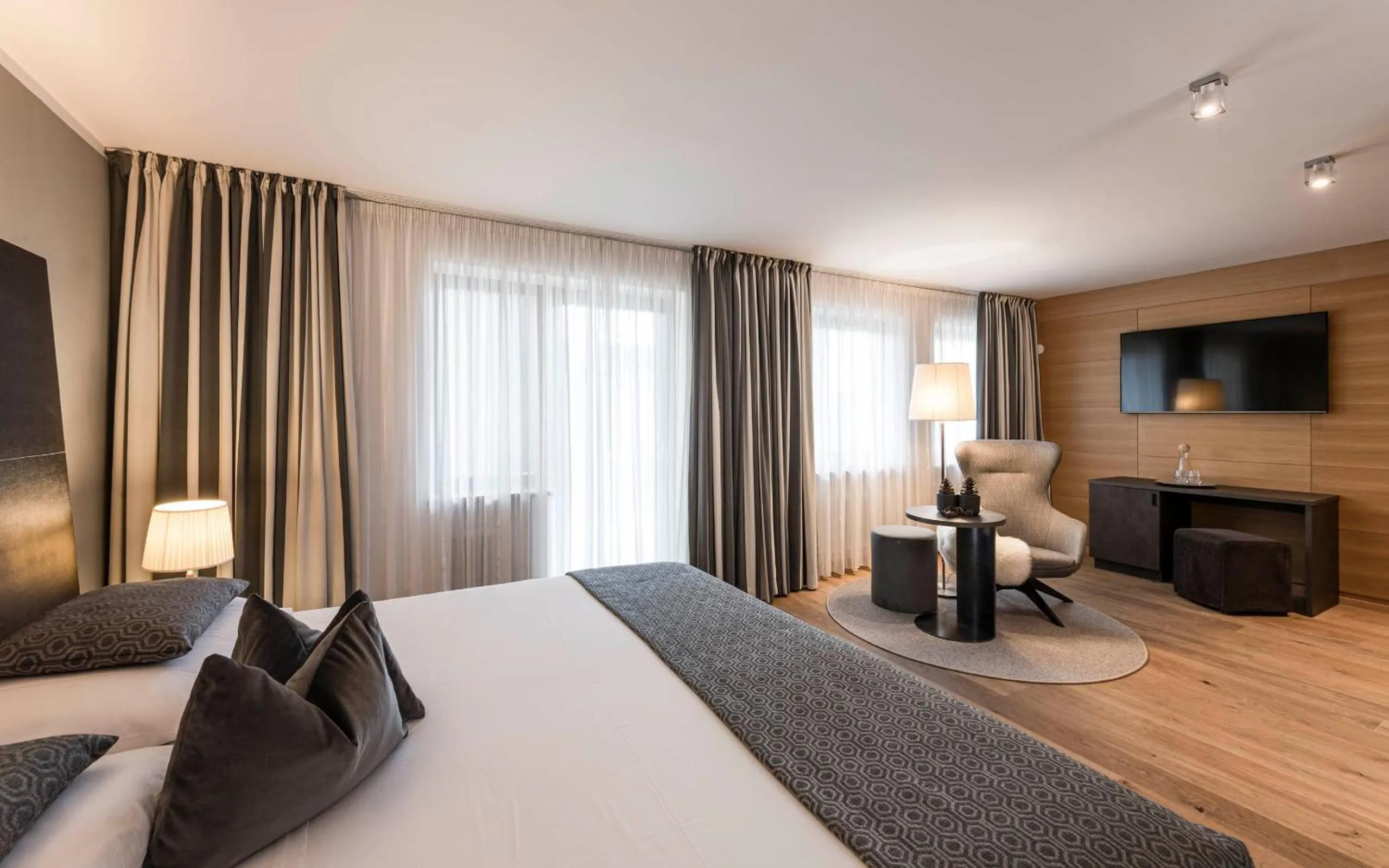 Bed in Biancaneve Family Hotel