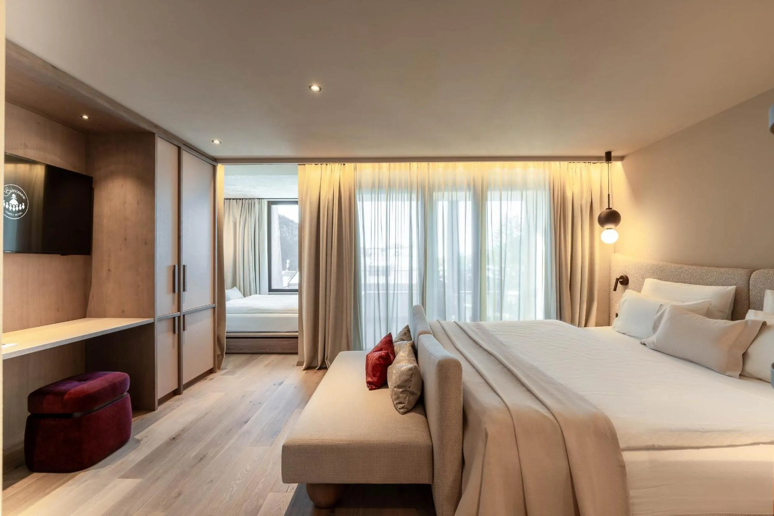 Bedroom, Bed in Biancaneve Family Hotel