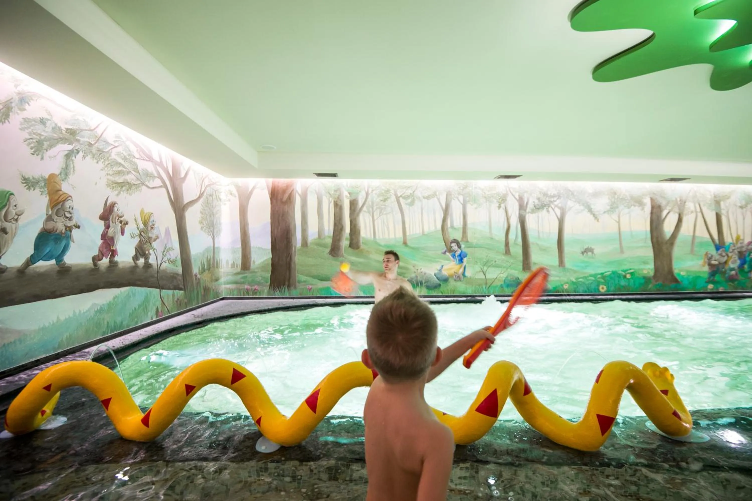 Aqua park in Biancaneve Family Hotel