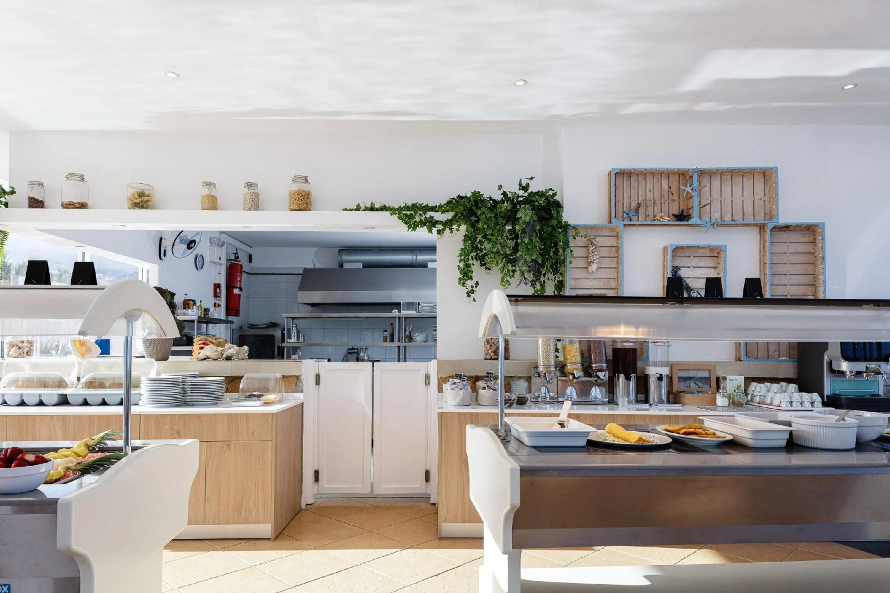 Buffet breakfast in Theo Star Beach Hotel