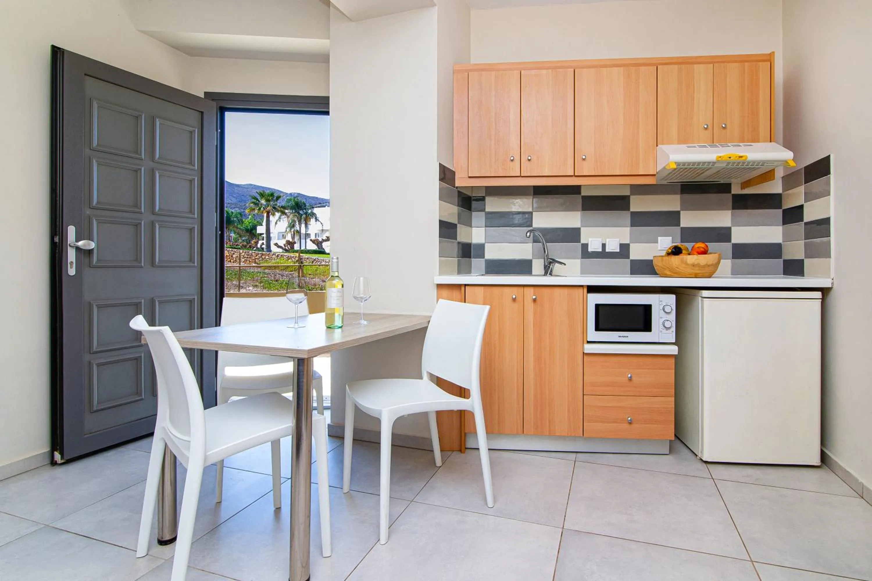 Kitchen or kitchenette in Theo Star Beach Hotel
