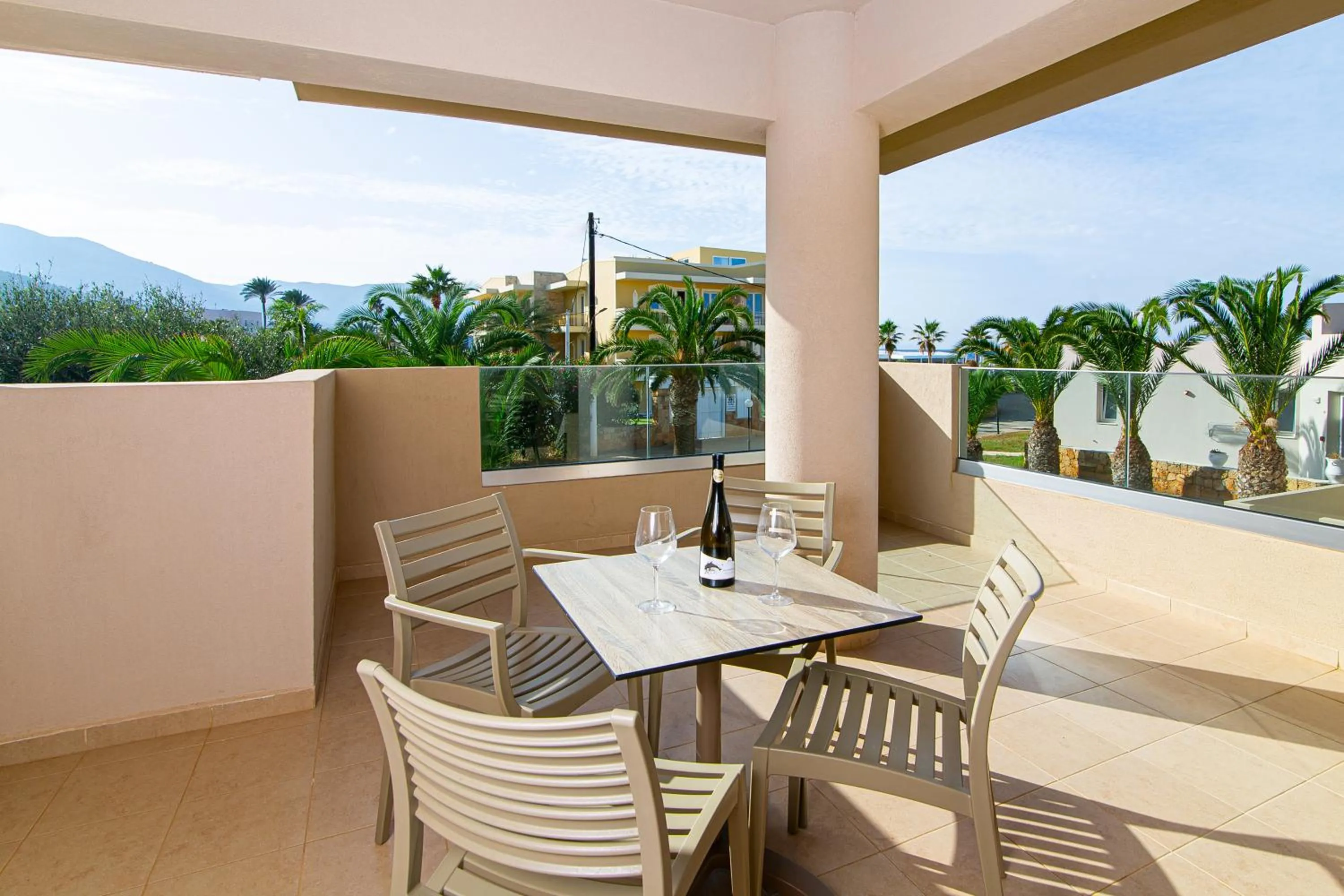 Balcony/Terrace in Theo Star Beach Hotel