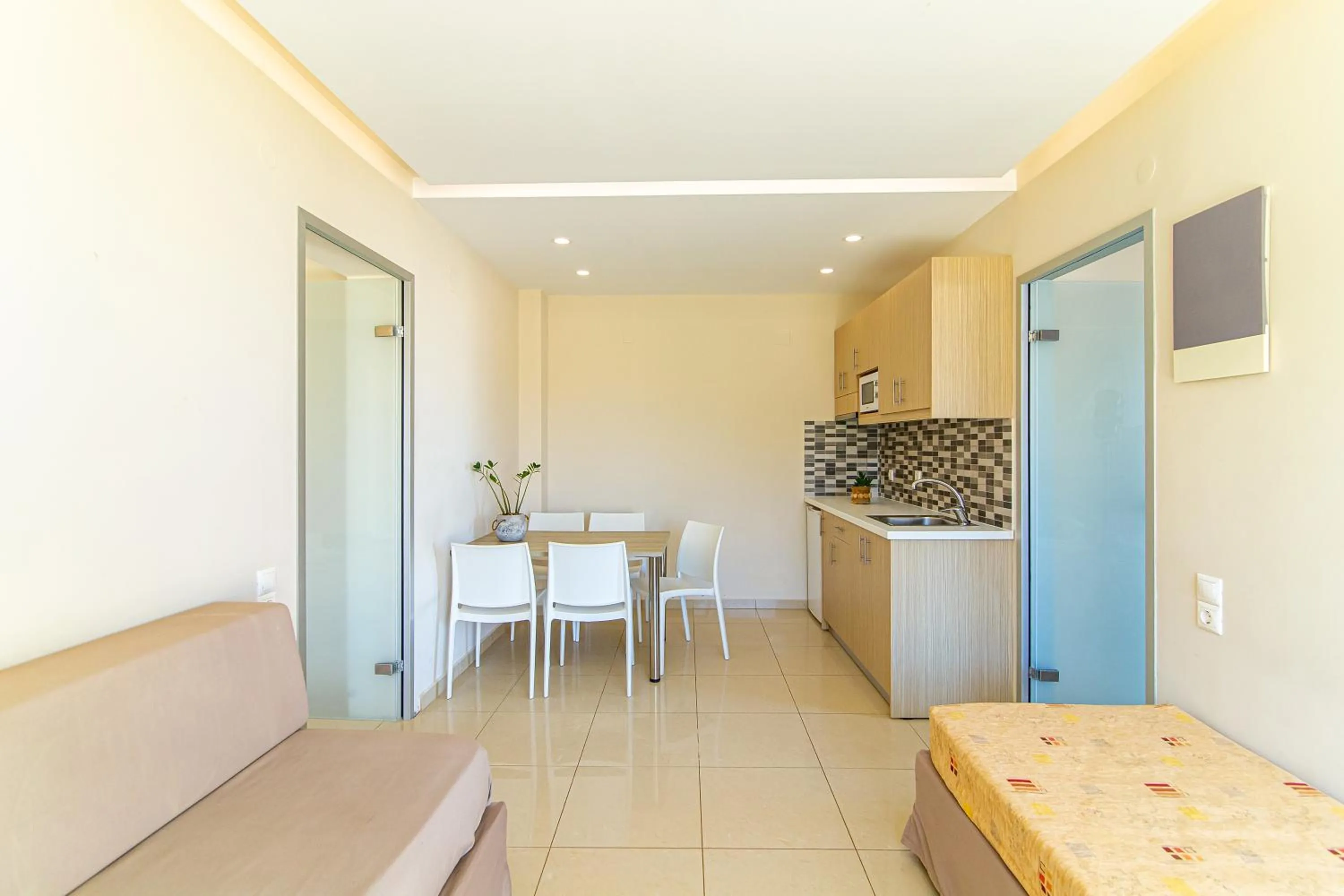 Kitchen or kitchenette in Theo Star Beach Hotel