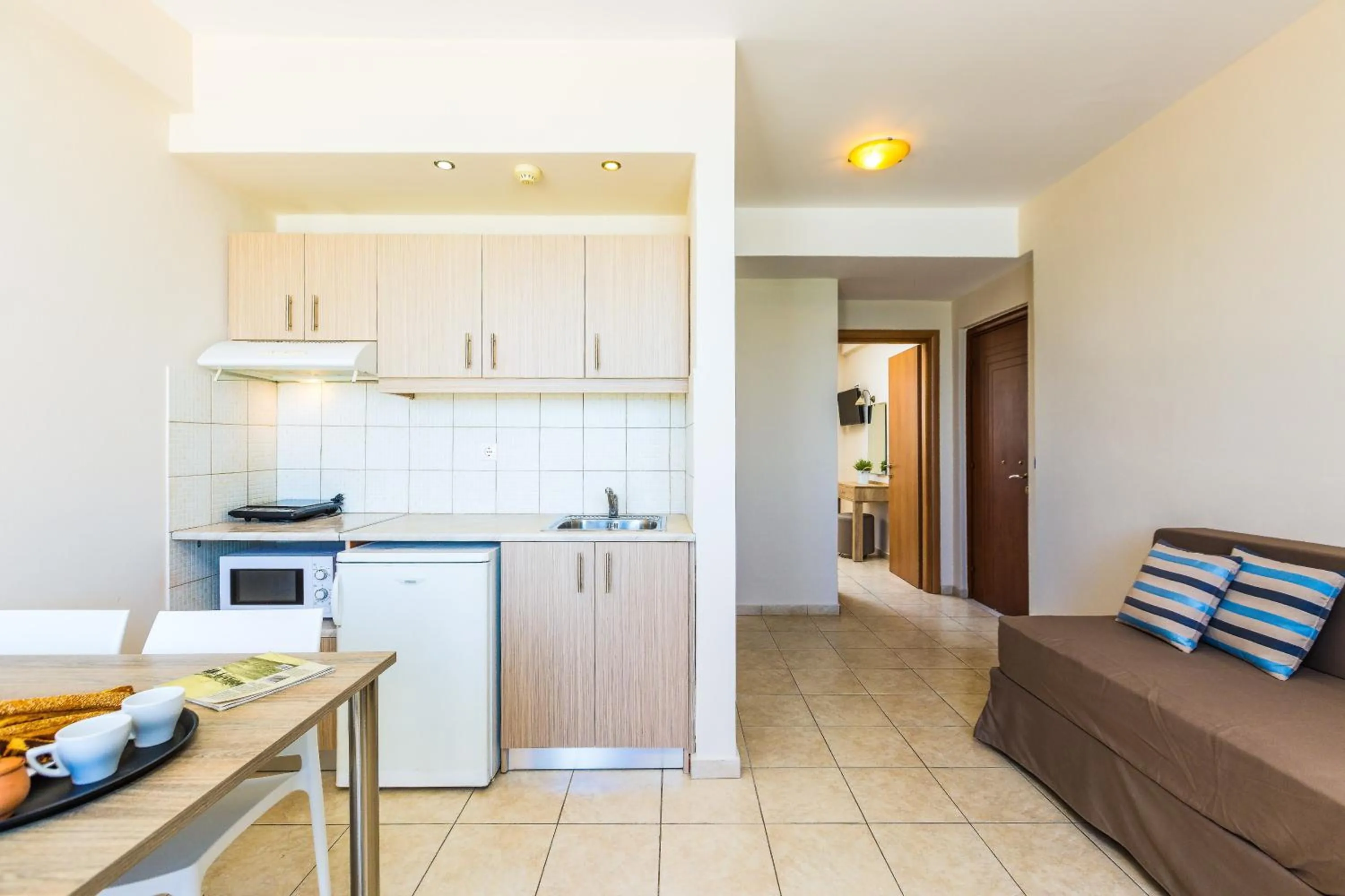 Kitchen or kitchenette in Theo Star Beach Hotel